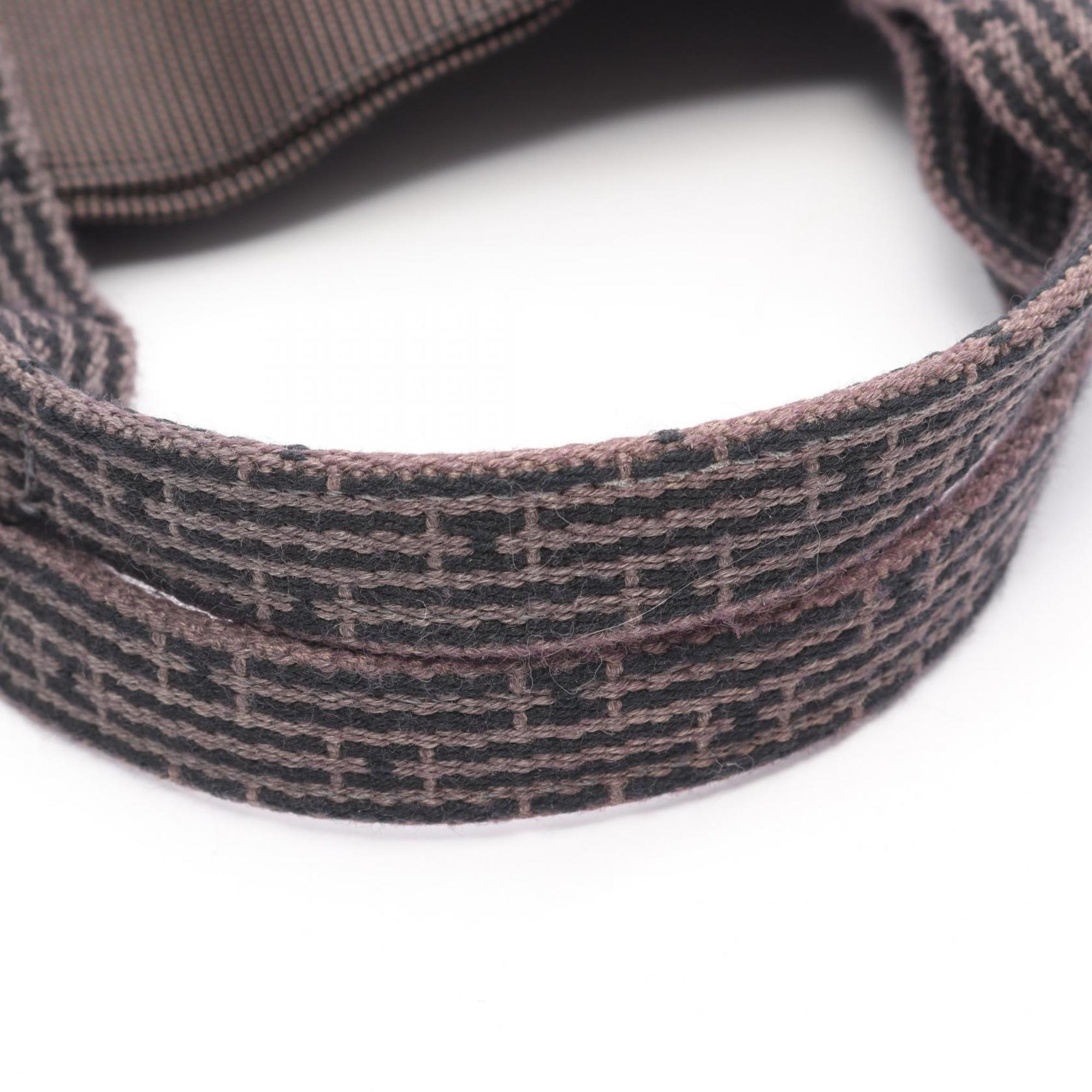 Hermes Gray Nylon Canvas Handbag Tote Bag (Pre-Owned)