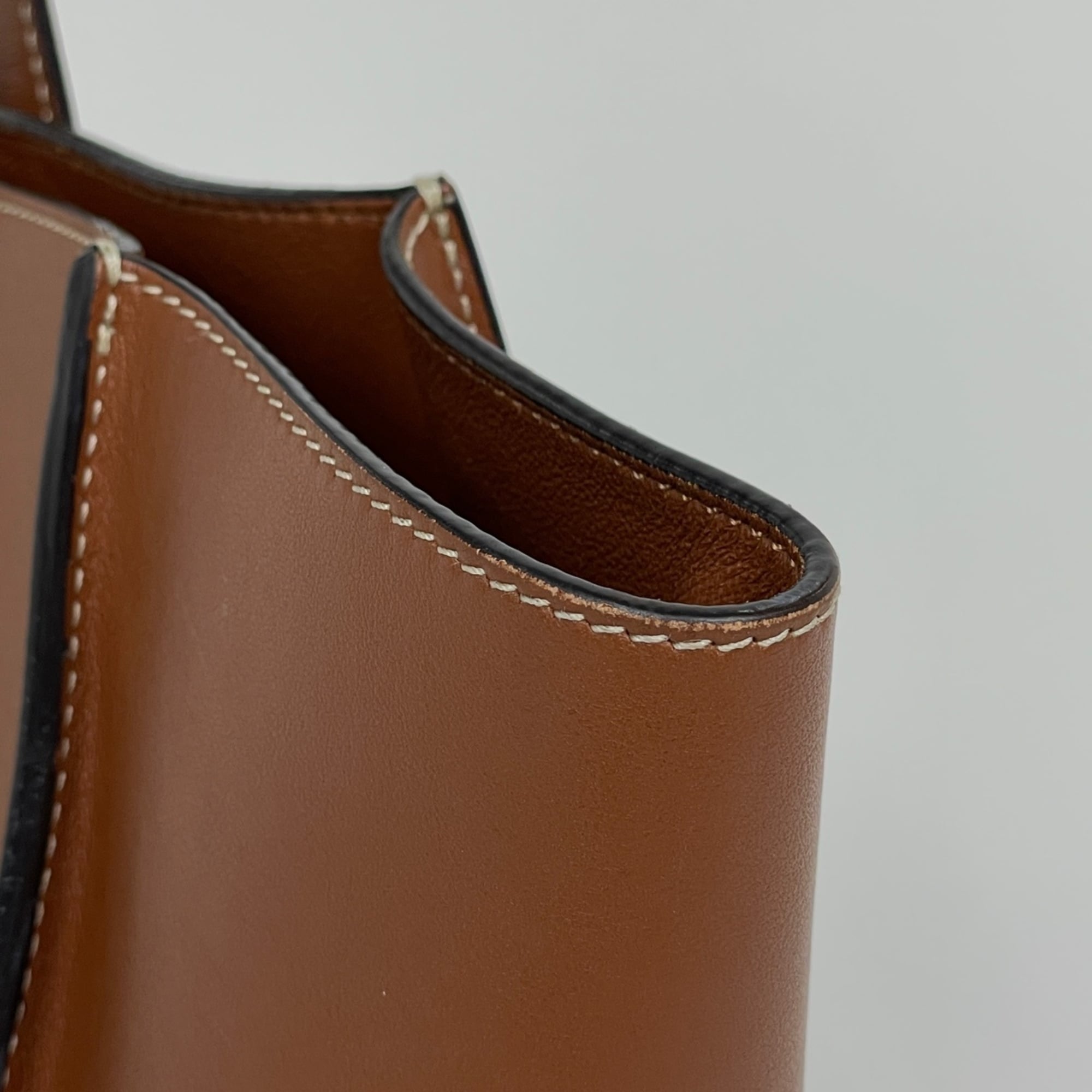 Celine Cabas Brown Leather Tote Bag (Pre-Owned)