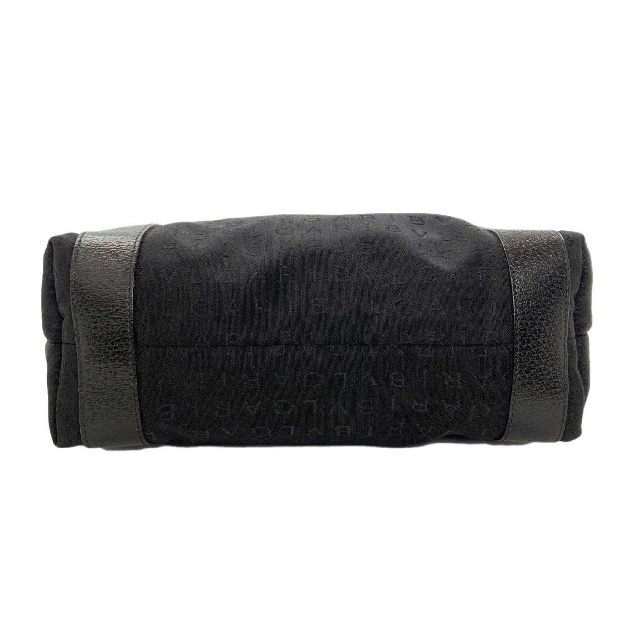 Bvlgari Black Canvas Tote Bag (Pre-Owned)