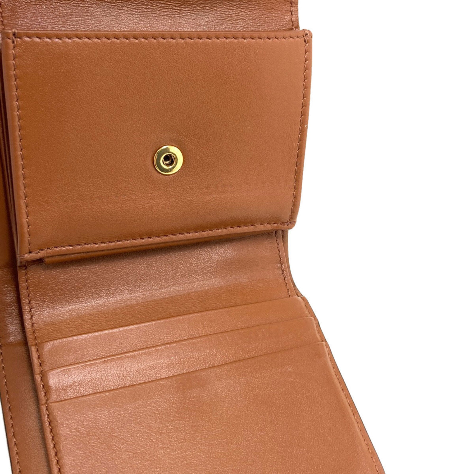 Celine Brown Pvc Wallet (Tri-Fold) (Pre-Owned)