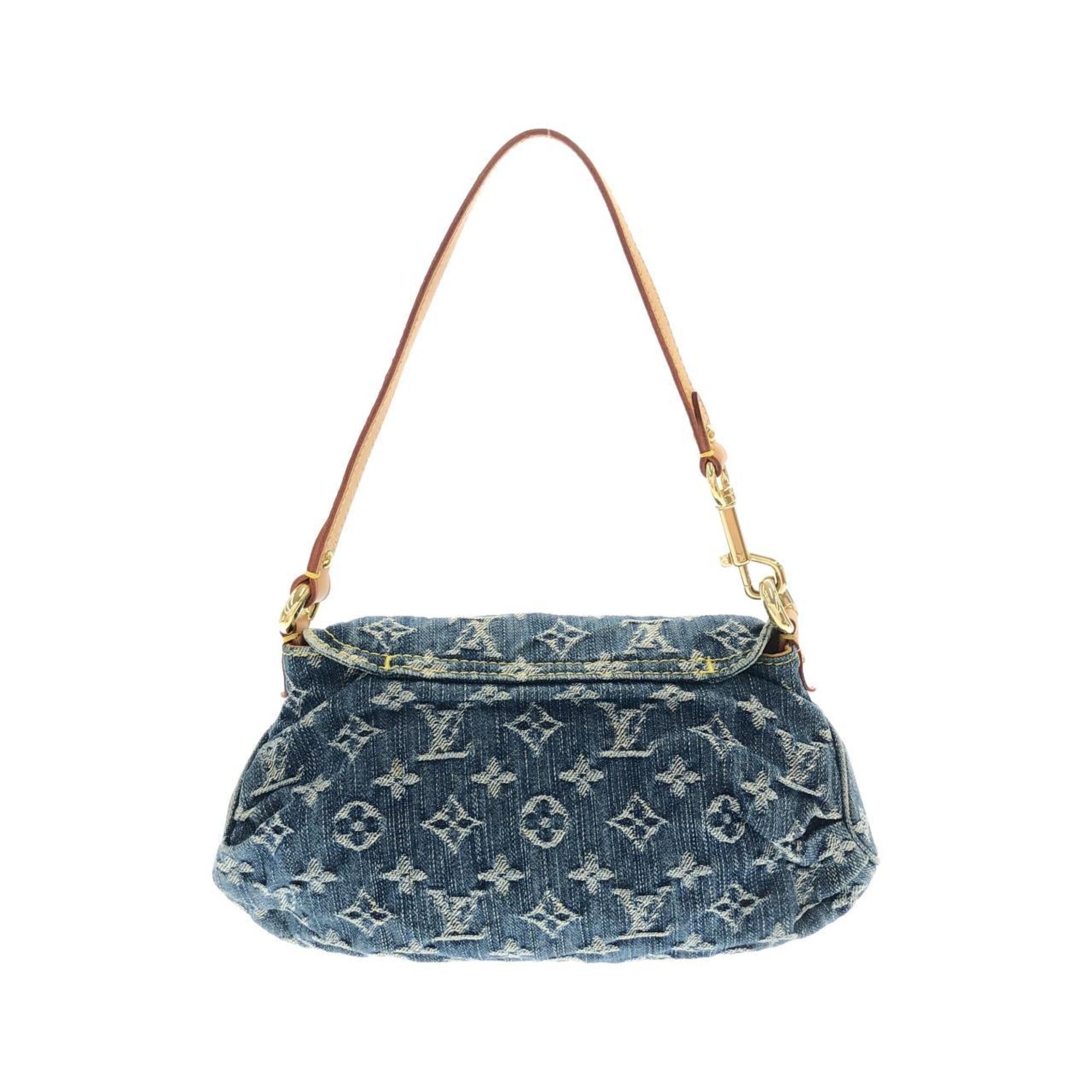 Louis Vuitton Blue Denim Shoulder Bag (Pre-Owned)