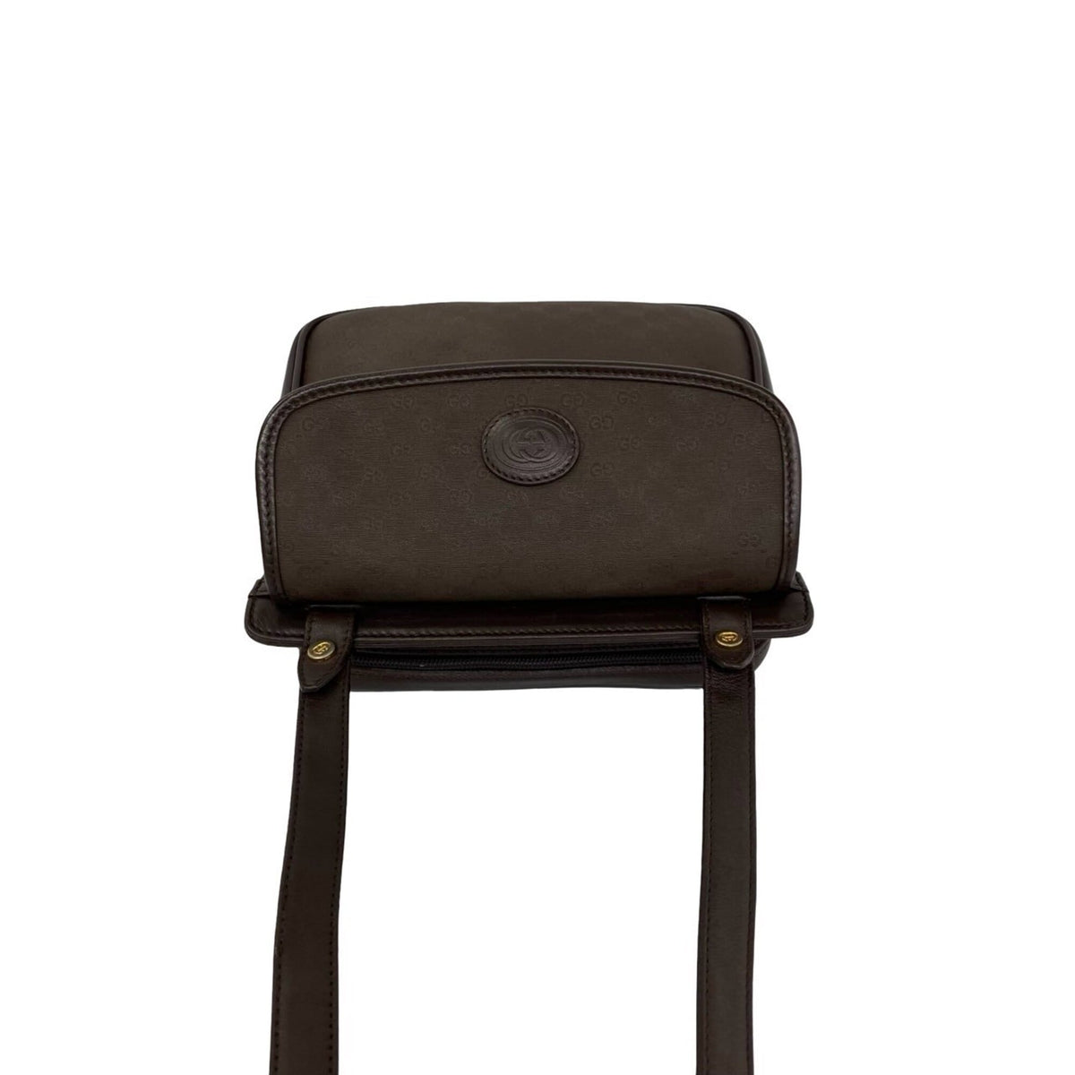 Gucci Brown Leather Pvc Shoulder Bag (Pre-Owned)