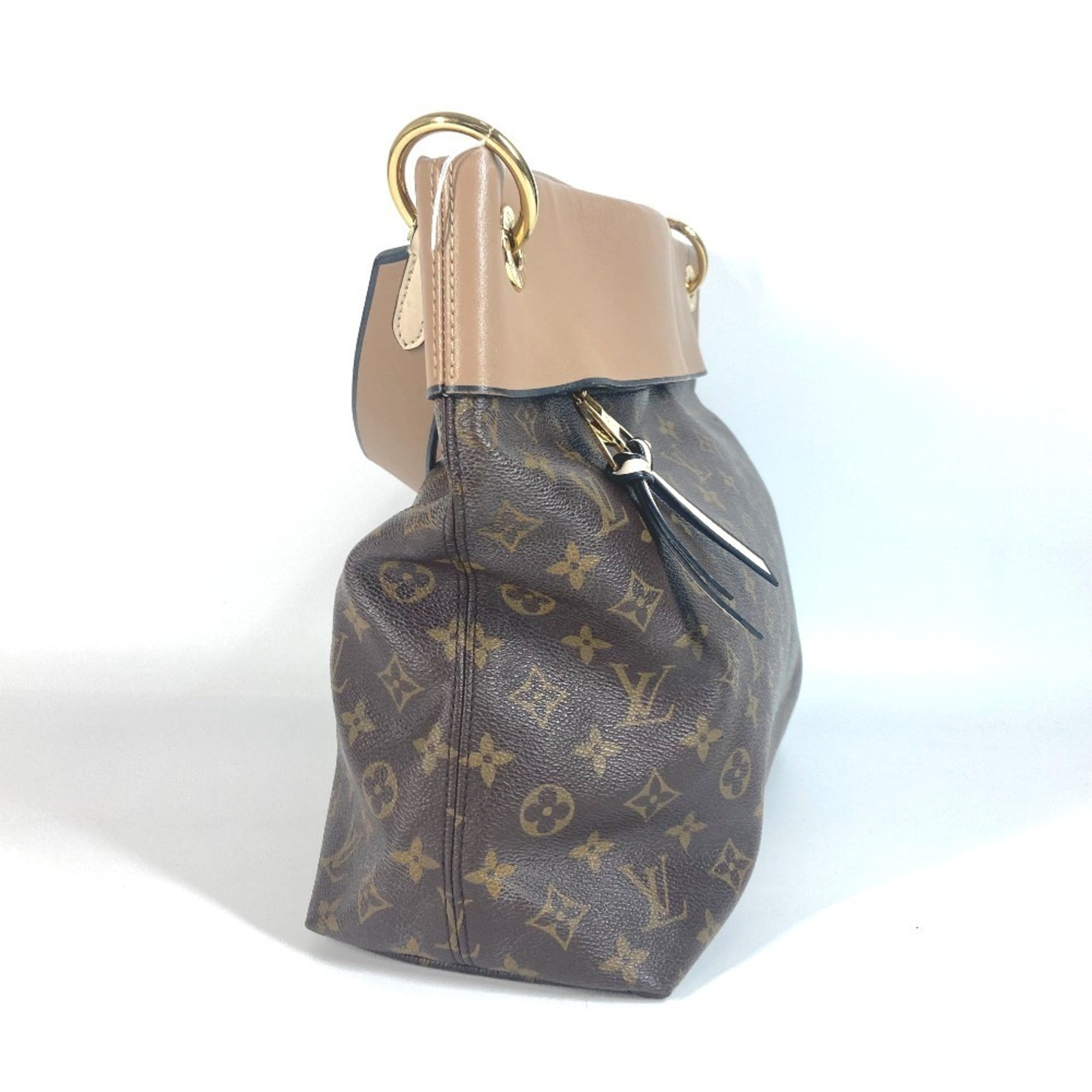 Louis Vuitton Beige Brown Monogram Monogram Shoulder Bag Tote Bag (Pre-Owned)