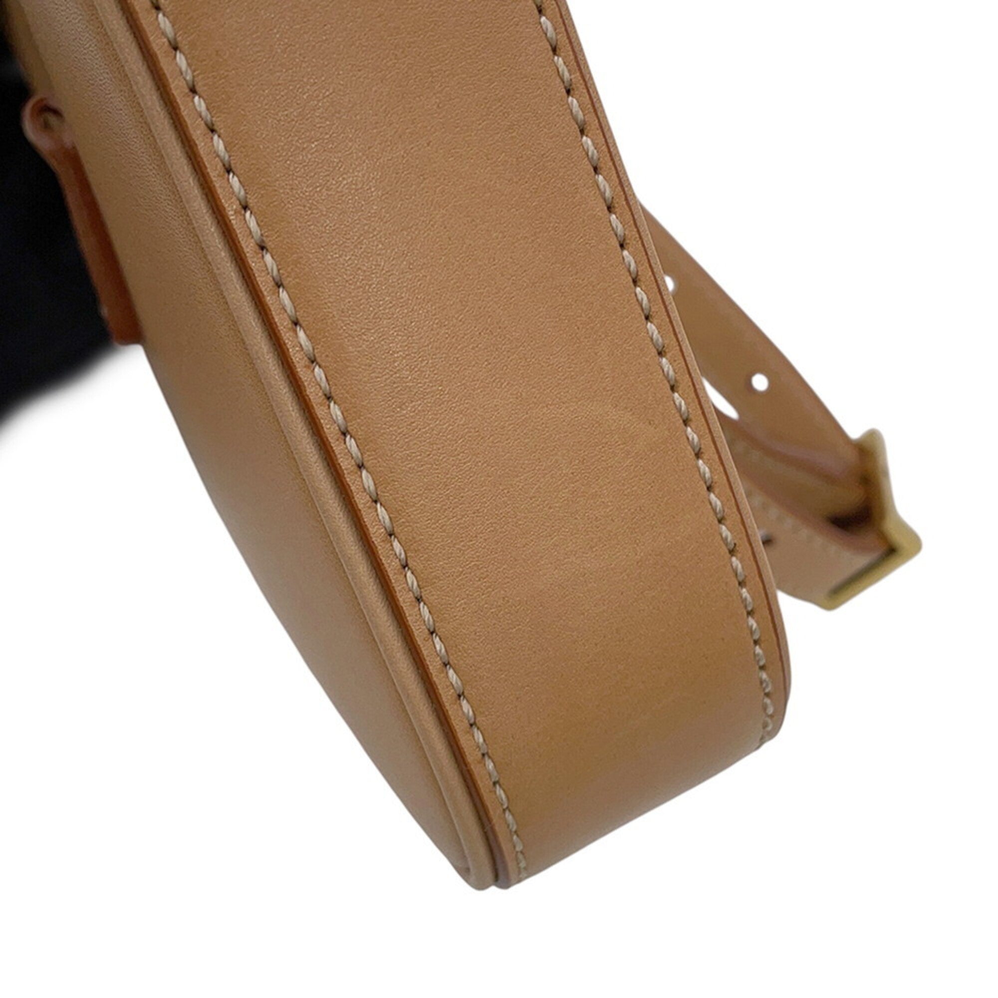 Yves Saint Laurent Beige Leather Handbag Shoulder Bag (Pre-Owned)