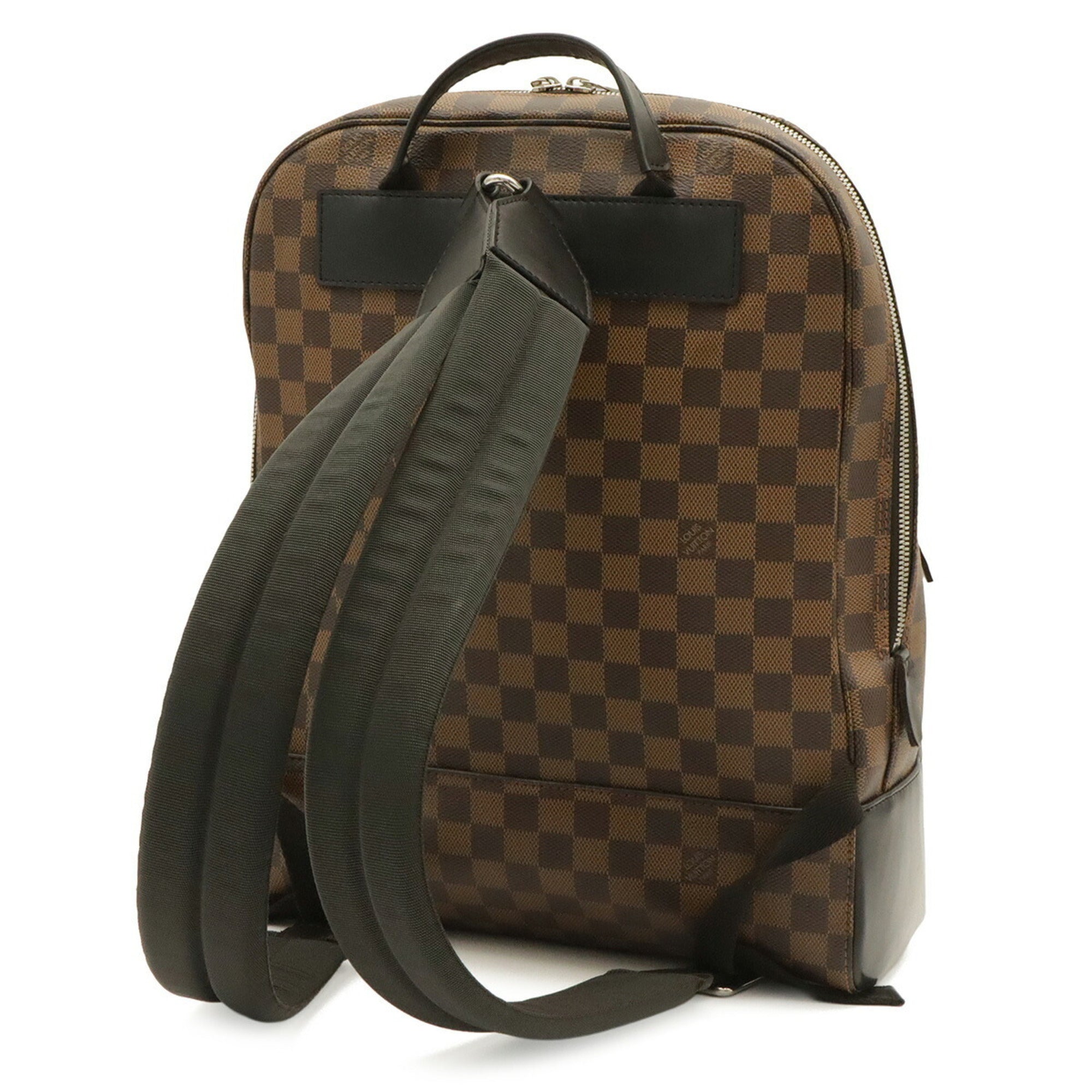 Louis Vuitton Black Brown Damier Canvas White Pvc Backpack Shoulder Bag (Pre-Owned)