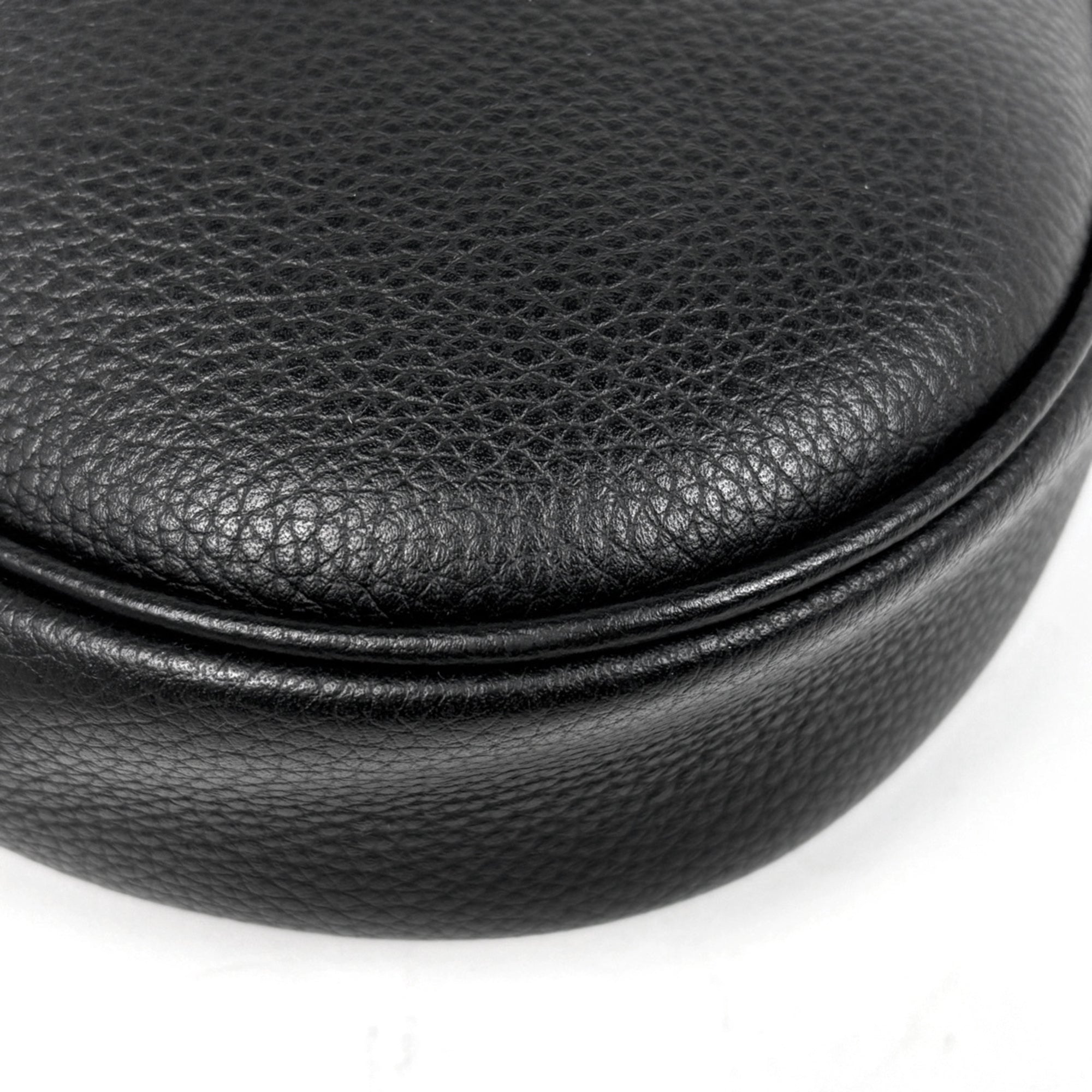 Christian Dior Black Leather Saddle Bag Sling Bag (Pre-Owned)