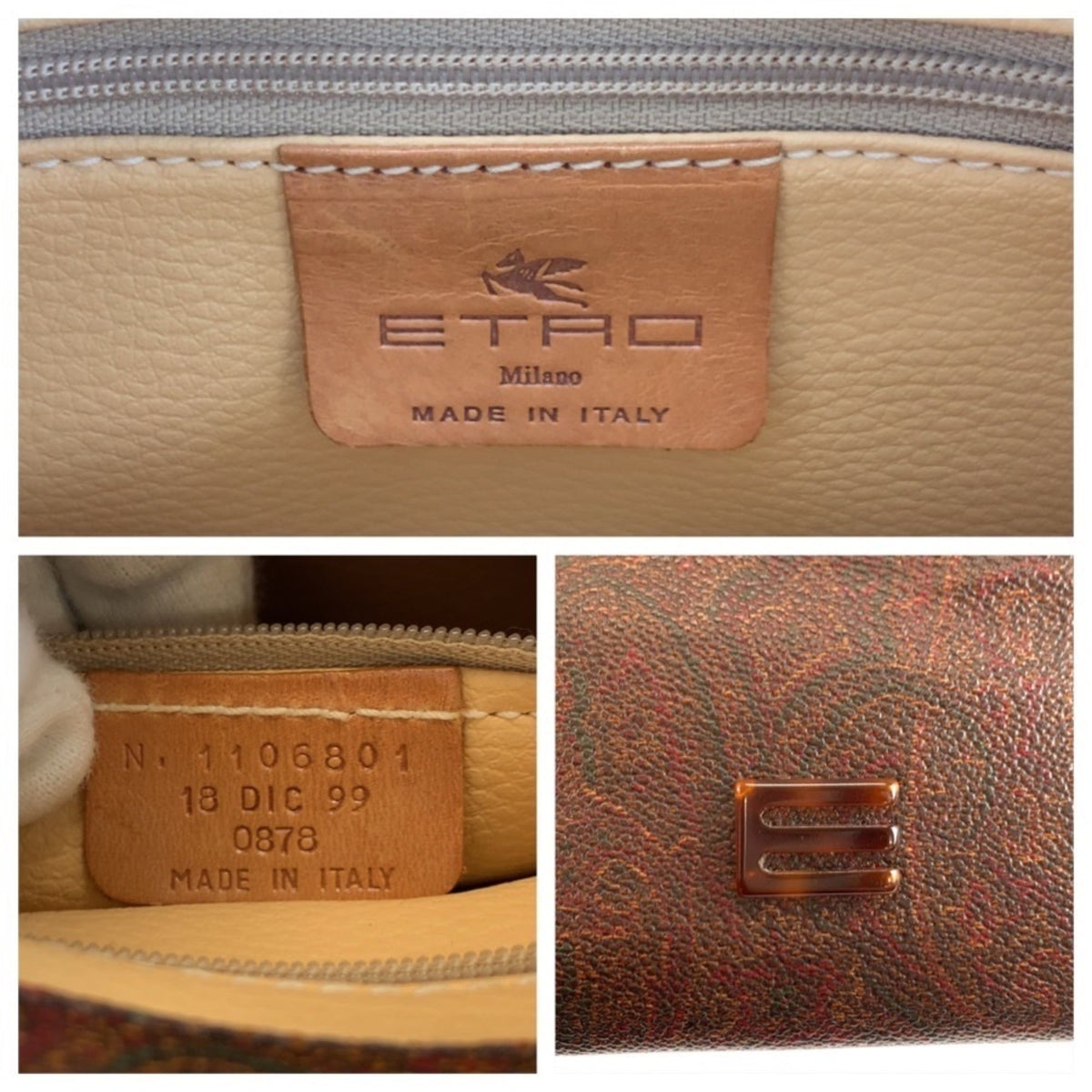 Etro Pvc Handbag Tote Bag (Pre-Owned)