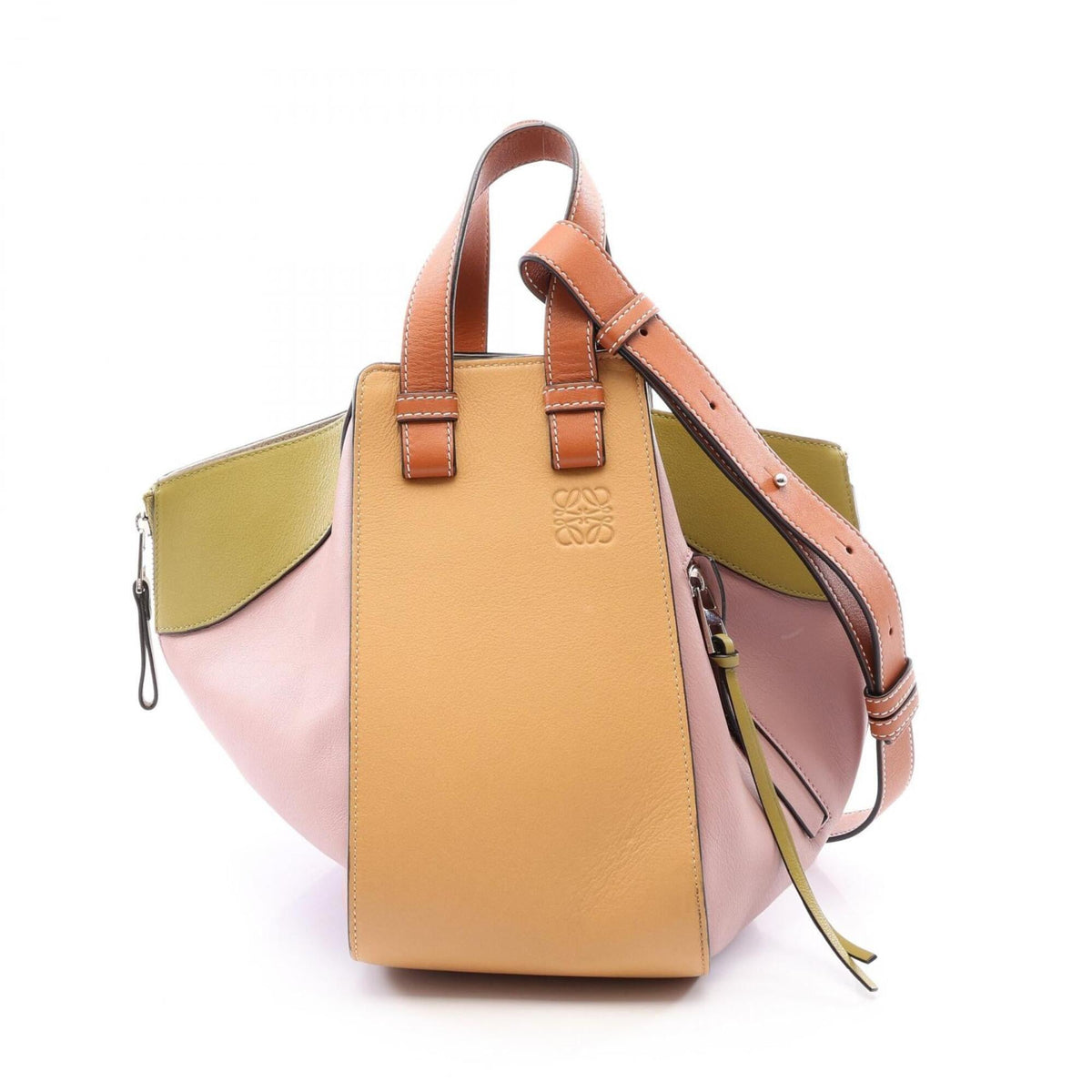 Loewe Beige Multi-Color Leather Handbag (Pre-Owned)