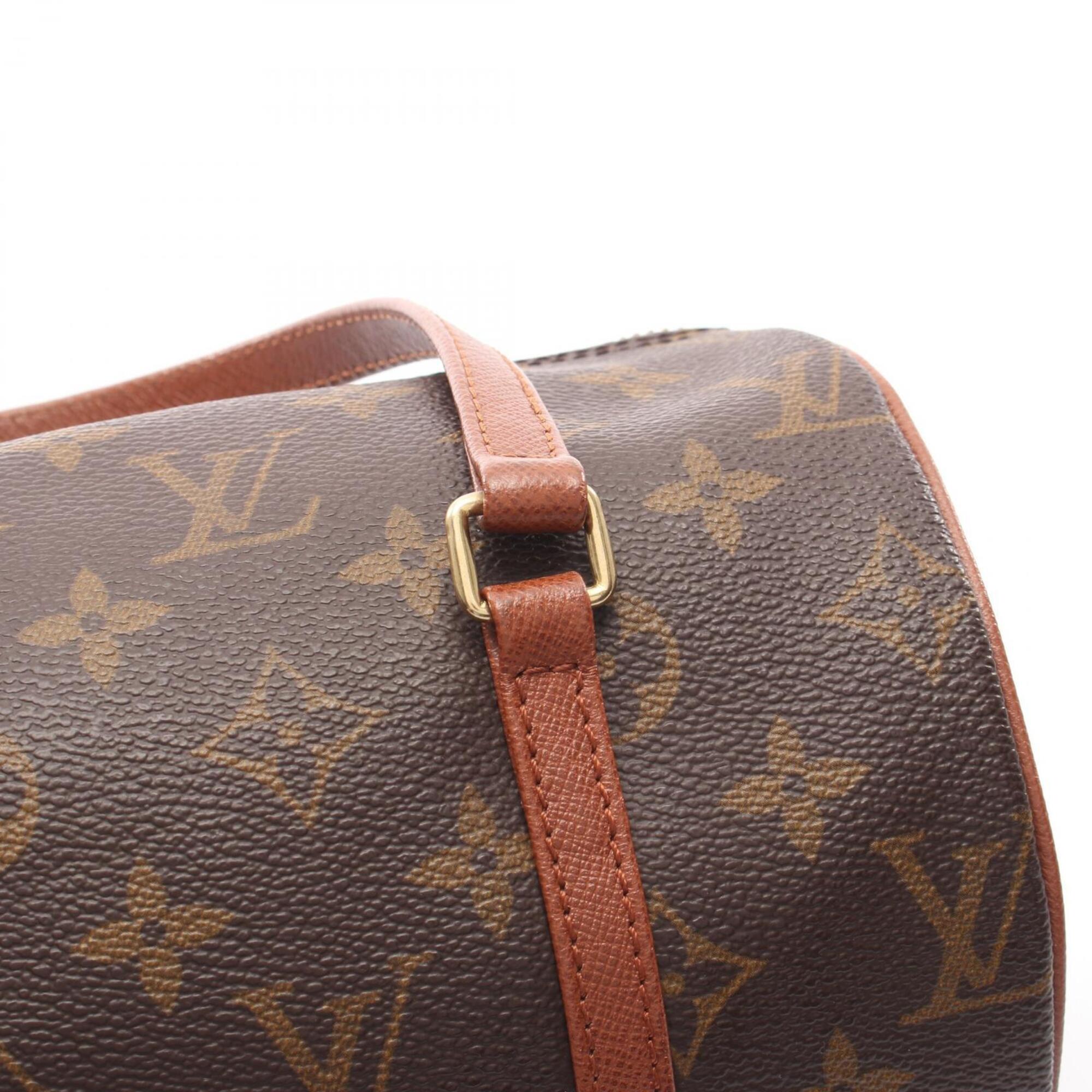 Louis Vuitton Monogram Brown Coated Canvas Leather Handbag (Pre-Owned)