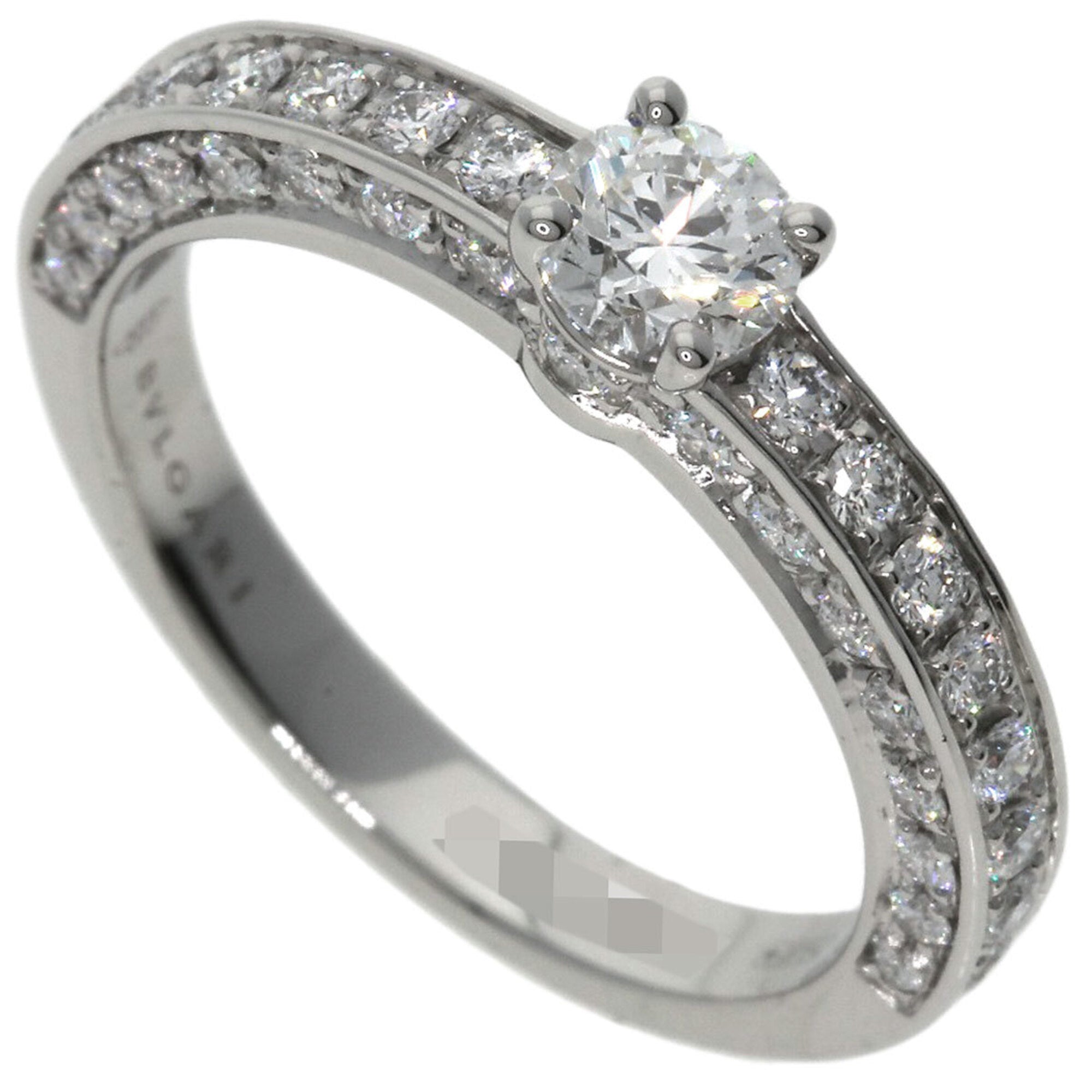 Bvlgari Platinum Platinum 950 Band Ring (Pre-Owned)