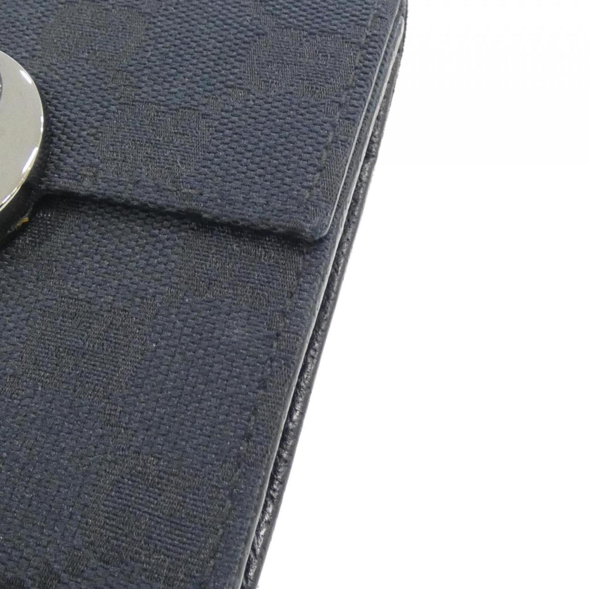 Gucci Black Gg Canvas Wallet (Tri-Fold) (Pre-Owned)