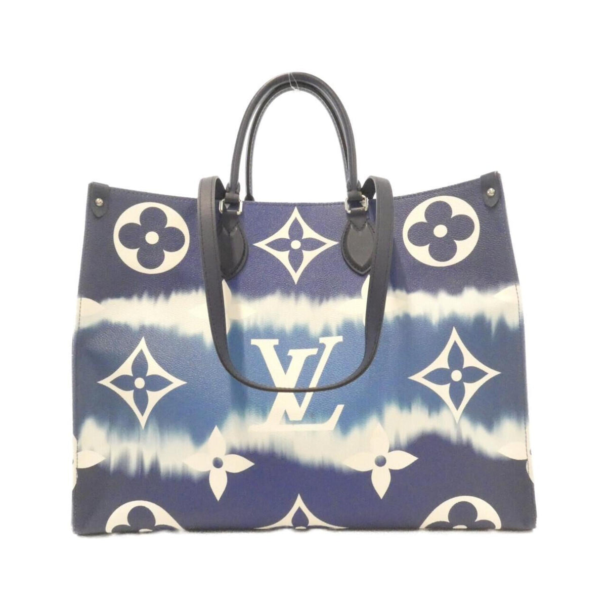 Louis Vuitton Blue Coated Canvas Handbag (Pre-Owned)