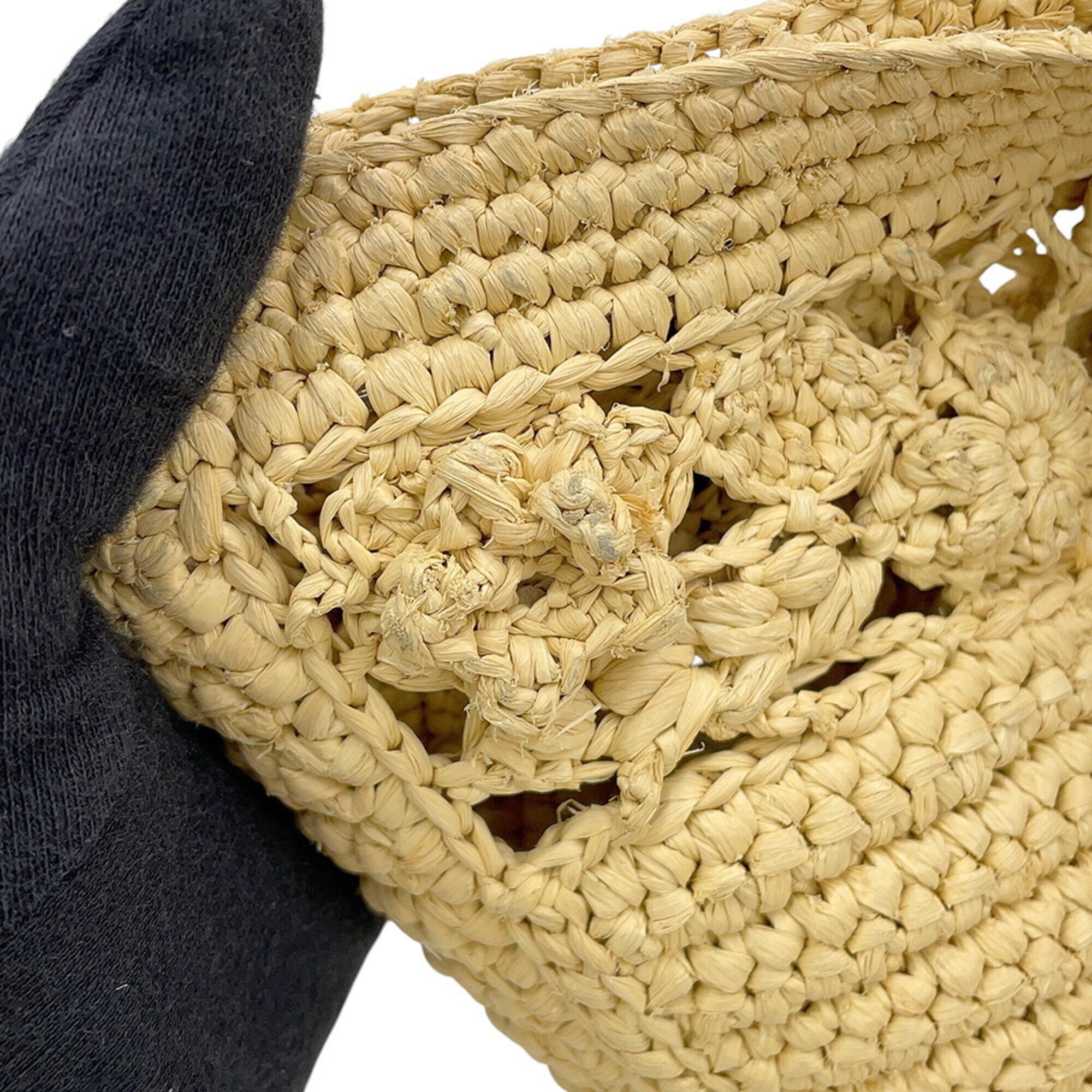 Christian Dior Brown Raffia Handbag (Pre-Owned)