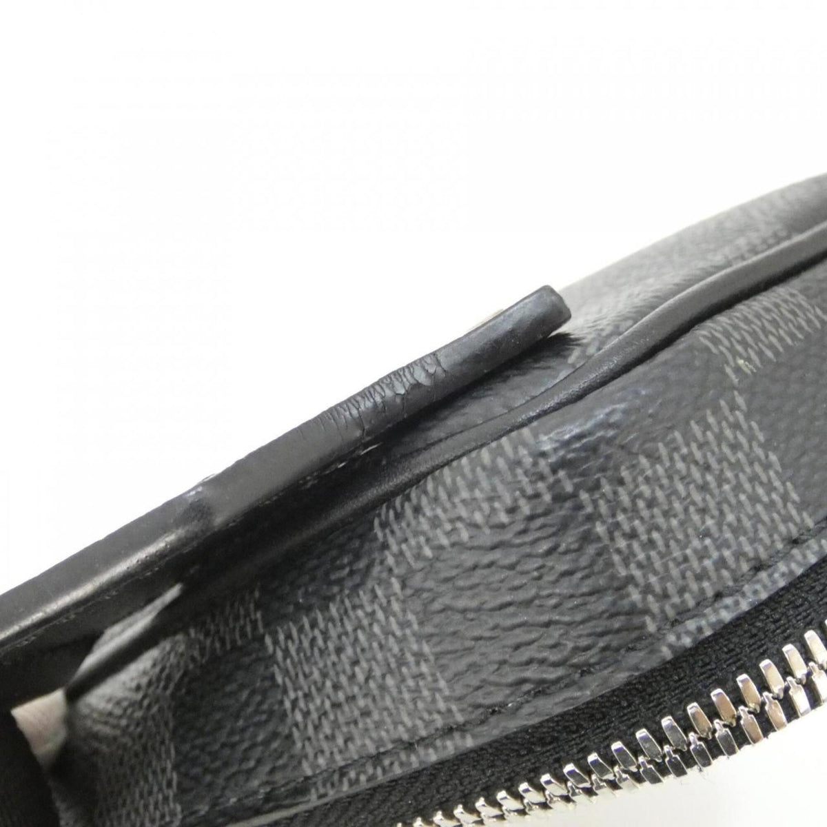 Louis Vuitton Graphite Coated Canvas Pouch Shoulder Bag (Pre-Owned)
