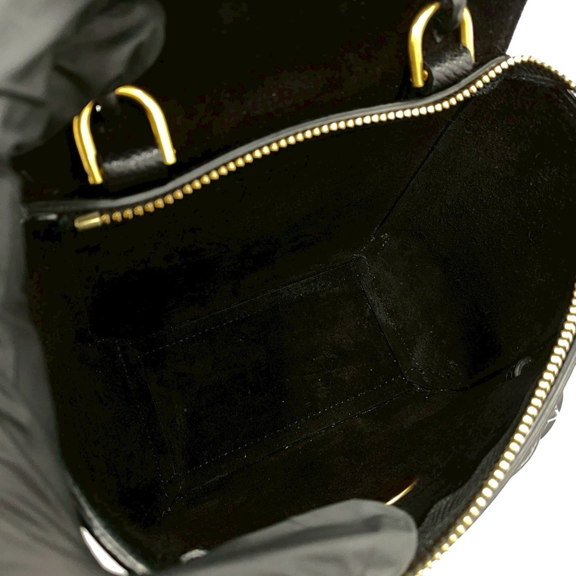 Celine Black Leather Handbag Pochette Shoulder Bag (Pre-Owned)