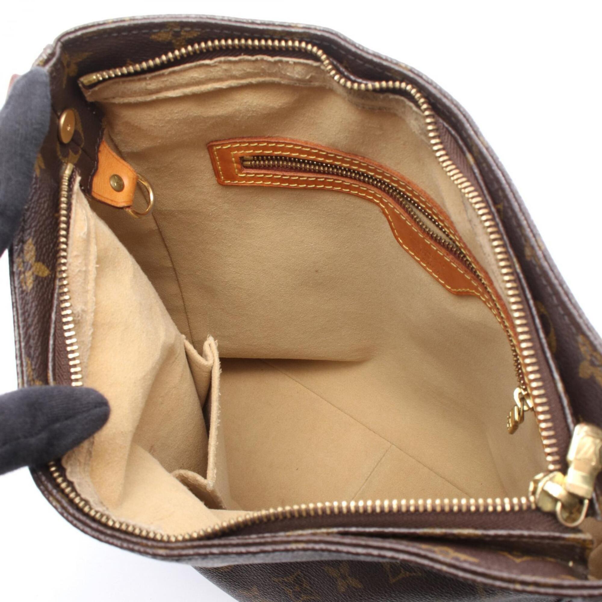 Louis Vuitton Brown Monogram Monogram Leather Handbag Shoulder Bag (Pre-Owned)