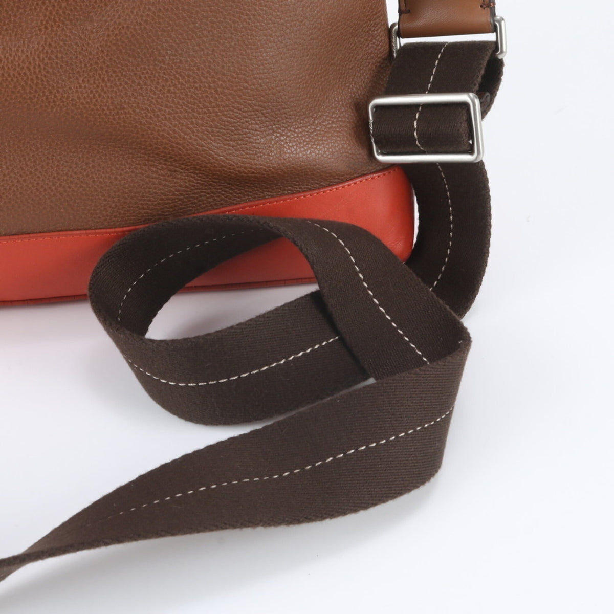 Coach Brown Leather Messenger Bag Shoulder Bag Tote Bag (Pre-Owned)