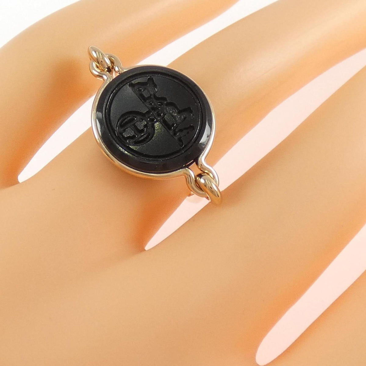 Hermes Pink Gold (18K) Band Ring (Pre-Owned)