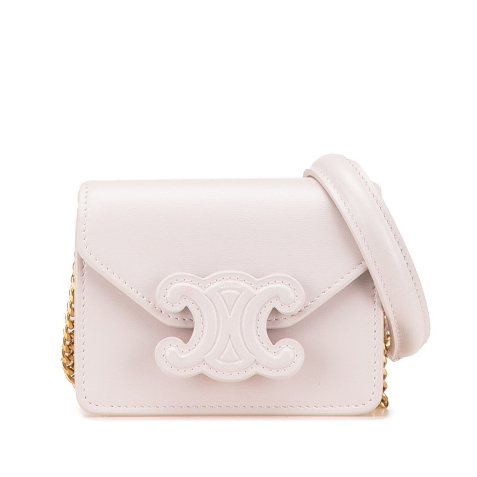 Celine Pink Leather Shoulder Bag (Pre-Owned)