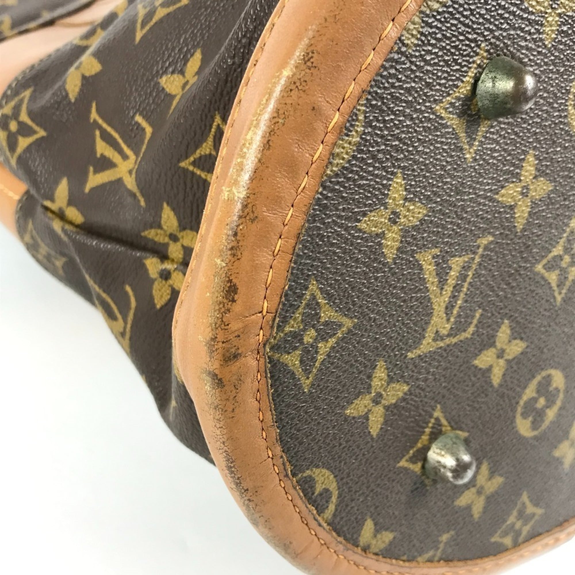 Louis Vuitton Brown Monogram Canvas Handbag Pouch Tote Bag (Pre-Owned)