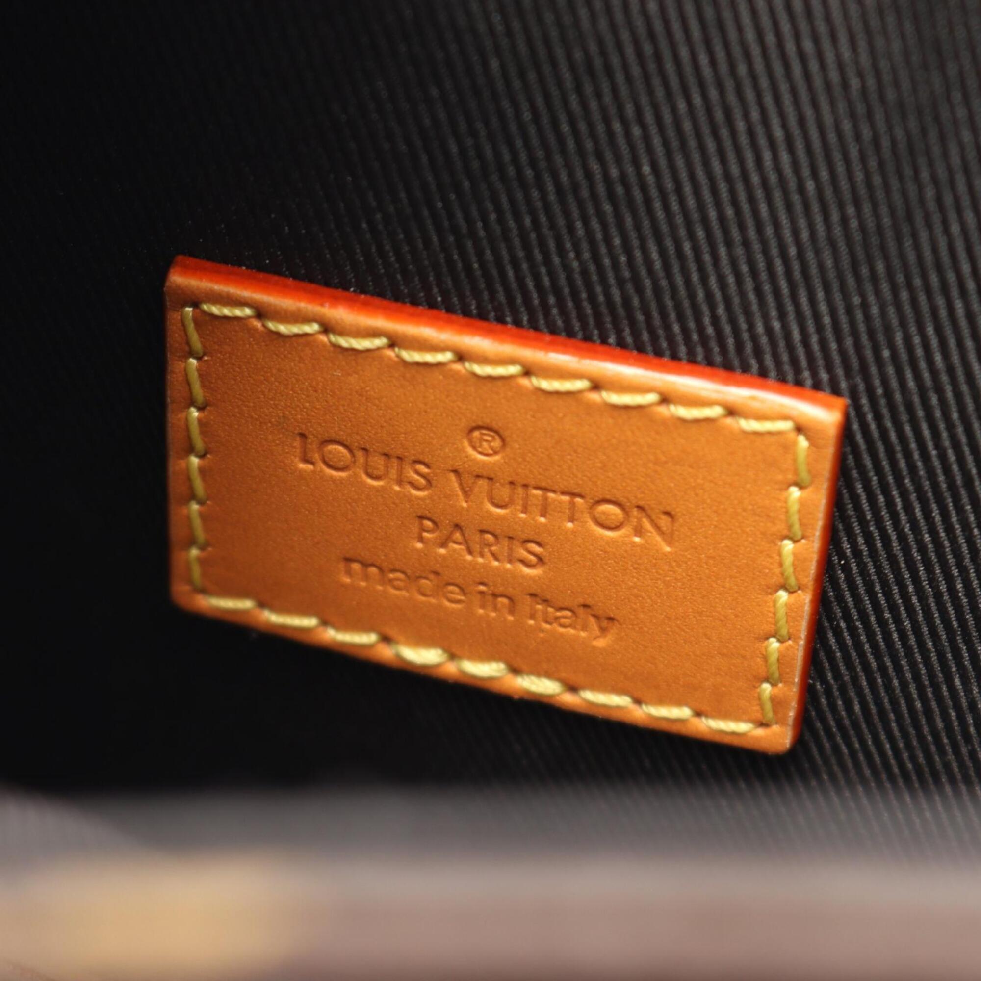 Louis Vuitton Brown Ebene Coated Canvas Leather Handbag Tote Bag (Pre-Owned)