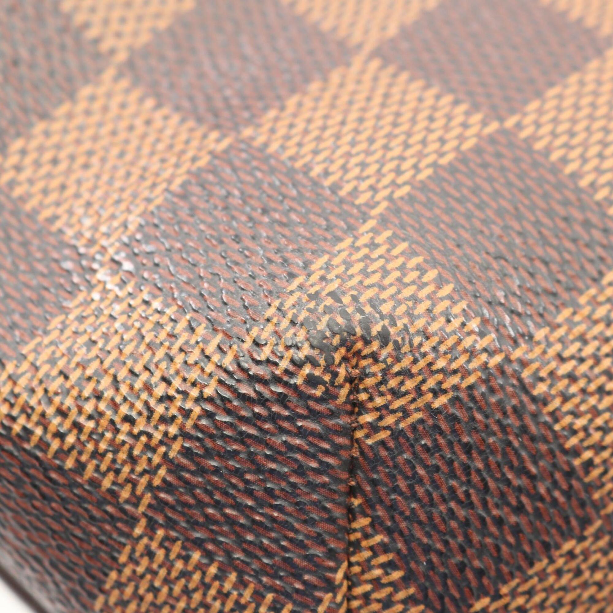 Louis Vuitton Brown Ebene Coated Canvas Leather Handbag Shoulder Bag (Pre-Owned)