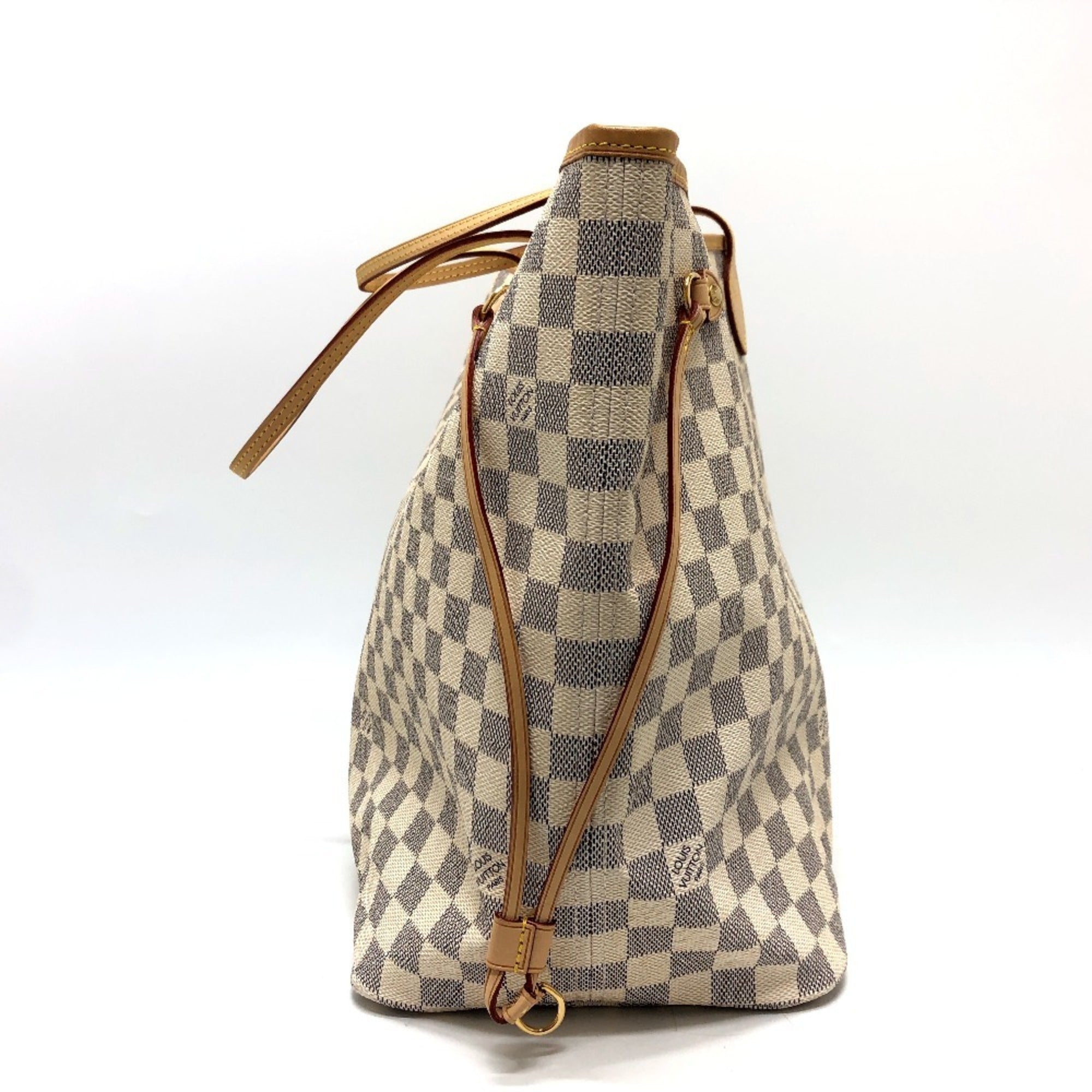 Louis Vuitton Azur White Damier Azur Shoulder Bag Tote Bag (Pre-Owned)