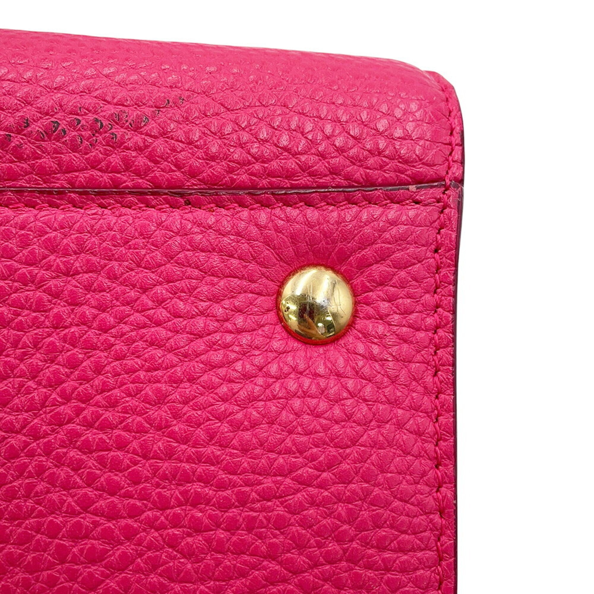 Salvatore Ferragamo Pink Leather Handbag (Pre-Owned)