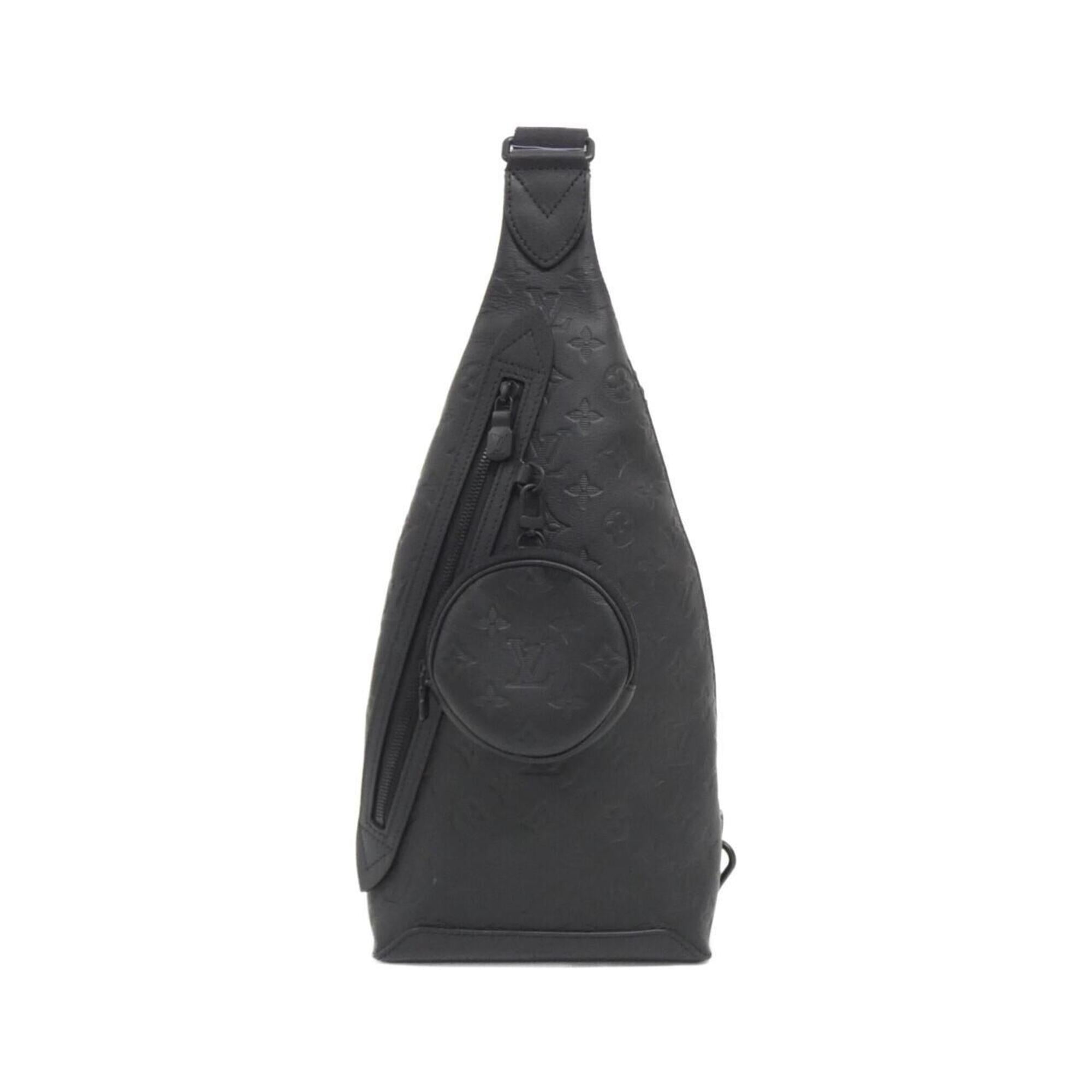 Louis Vuitton Black Leather Pouch Shoulder Bag (Pre-Owned)