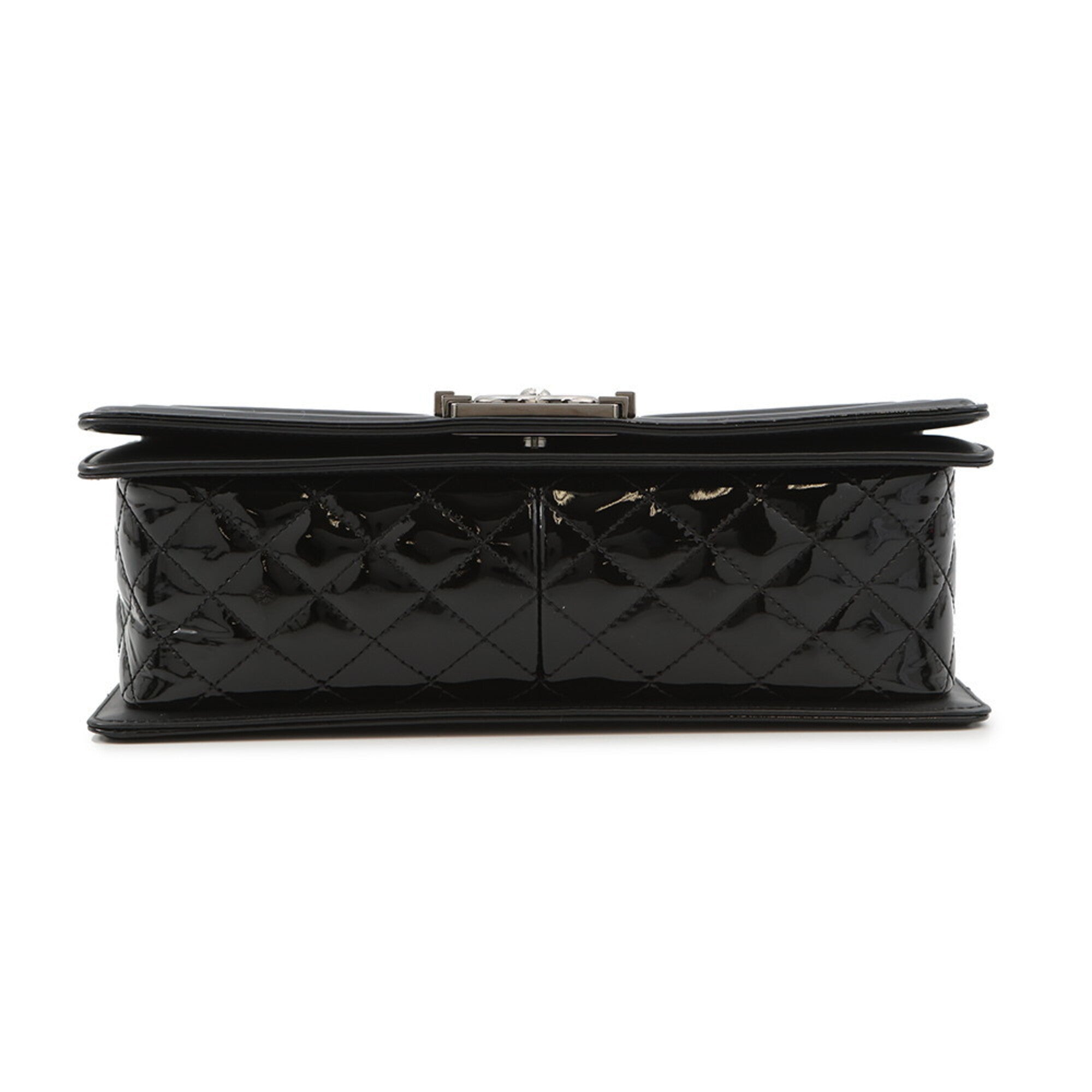 Chanel Black Patent Leather Shoulder Bag (Pre-Owned)