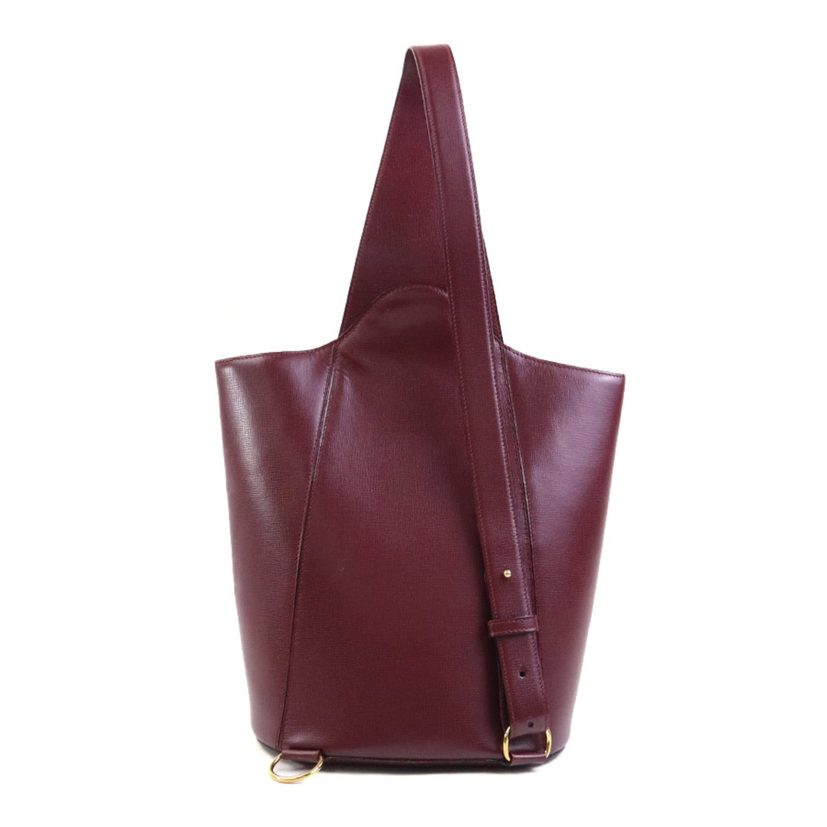 Cartier Burgundy Leather Shoulder Bag (Pre-Owned)