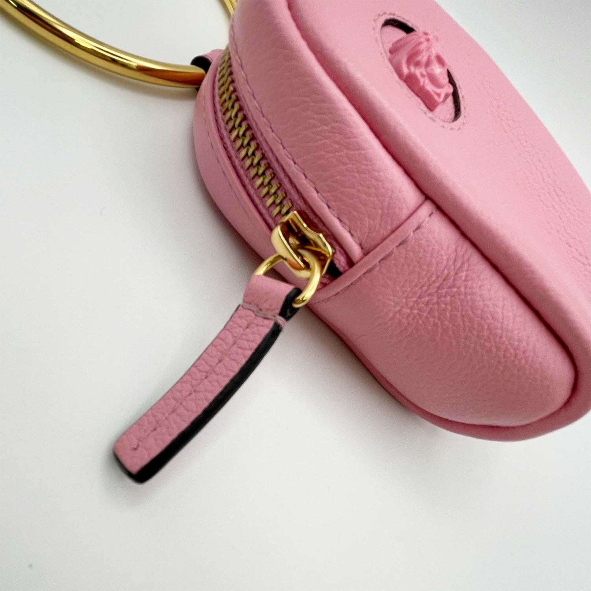 Versace Pink Leather Pouch (Pre-Owned)