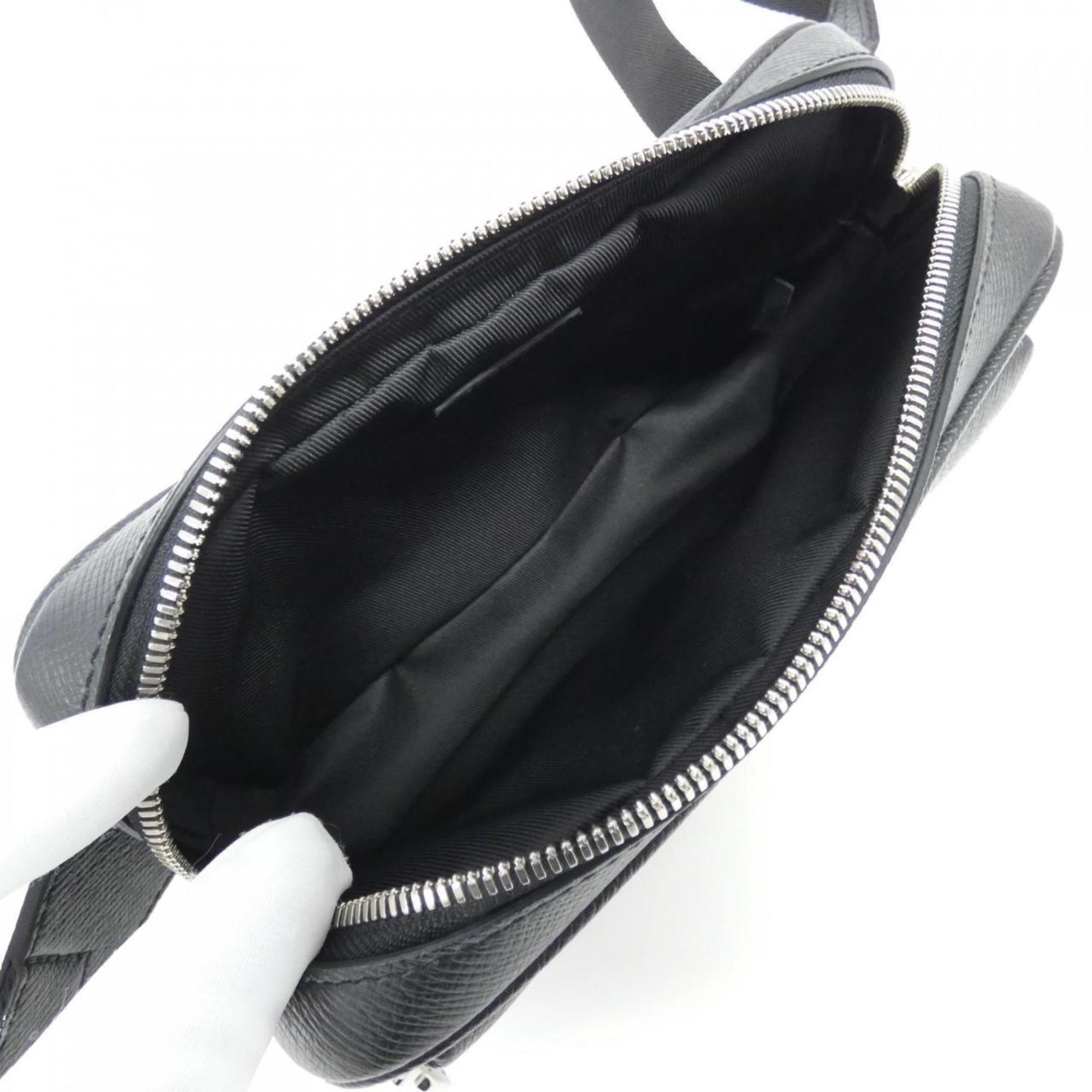 Louis Vuitton Black Coated Canvas Shoulder Bag (Pre-Owned)