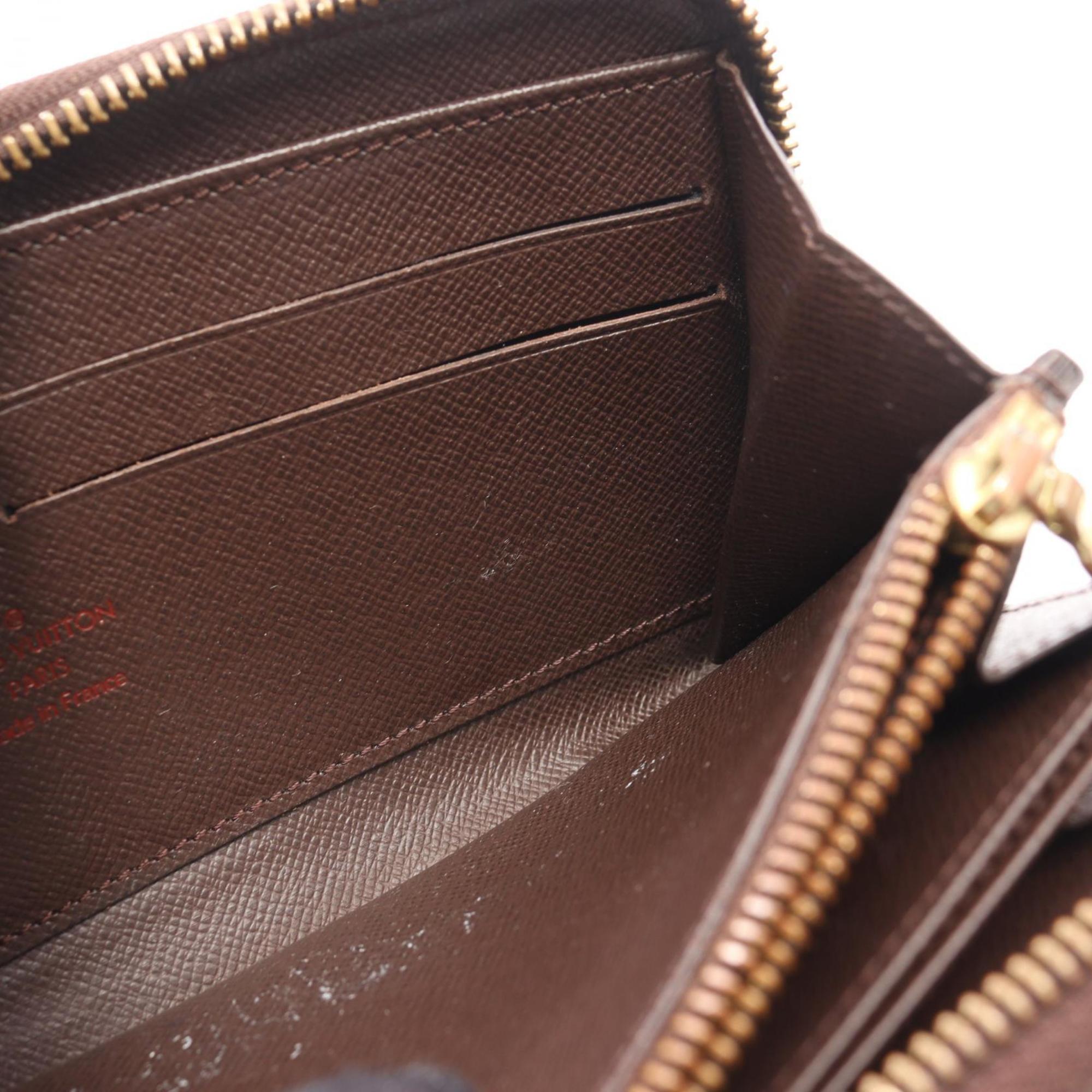 Louis Vuitton Brown Ebene Damier Canvas Pvc Long Wallet (Bi-Fold) (Pre-Owned)