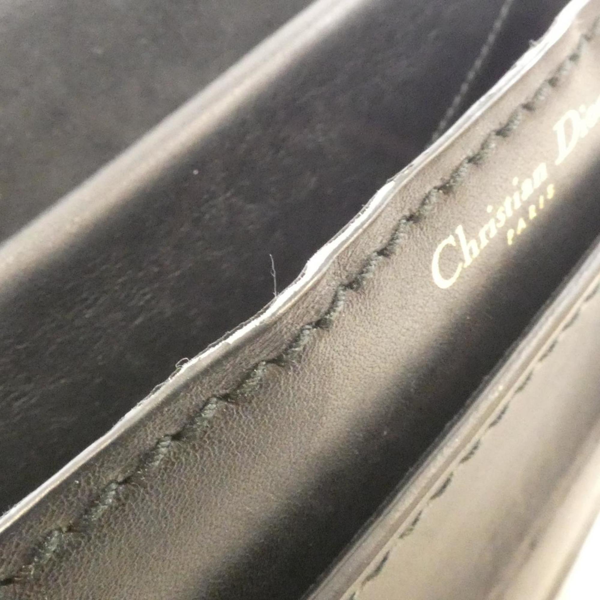 Christian Dior Black Leather Shoulder Bag (Pre-Owned)