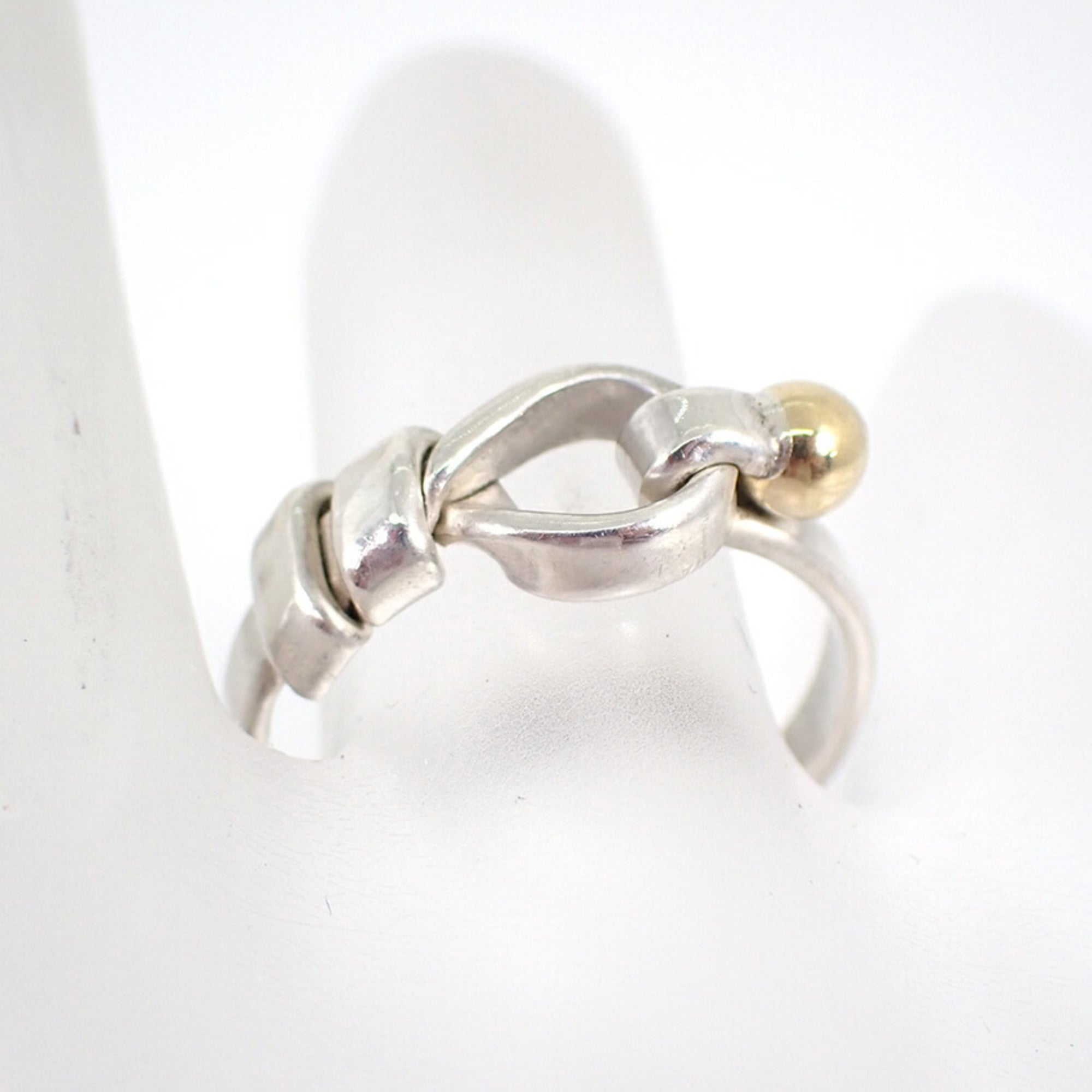 Tiffany Yellow Gold (18K) Sterling Silver 925 Band Ring (Pre-Owned)