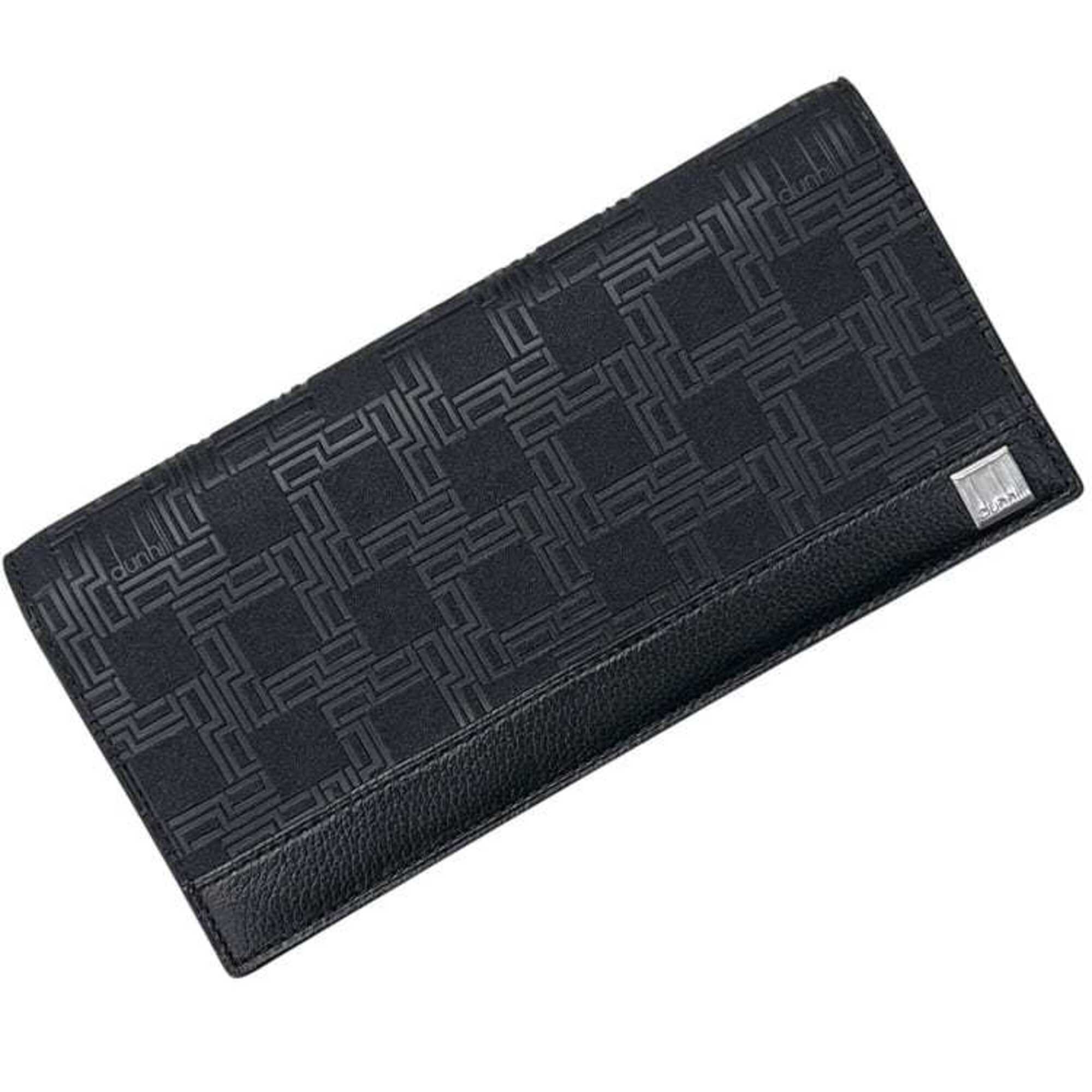 Dunhill Black Leather Long Wallet (Bi-Fold) (Pre-Owned)