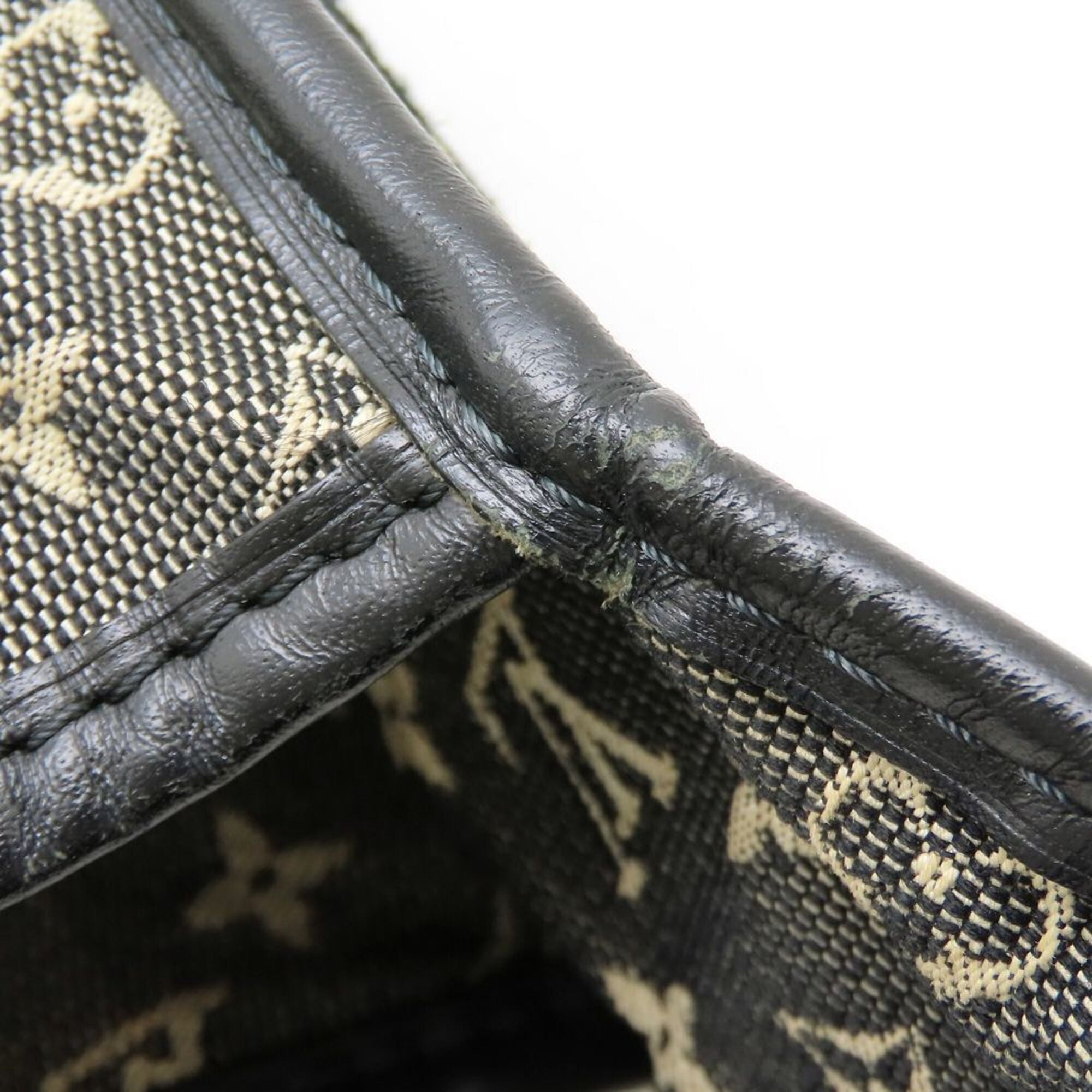 Louis Vuitton Noir Monogram Mini Canvas Leather Shoulder Bag (Pre-Owned)