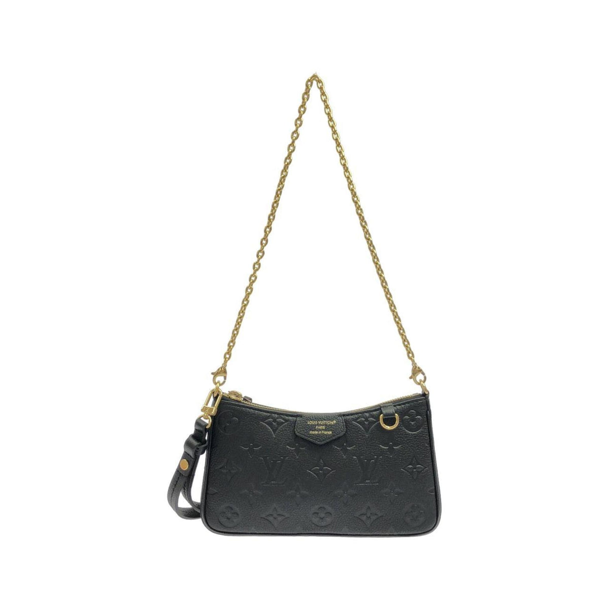 Louis Vuitton Black Leather Handbag Pouch (Pre-Owned)