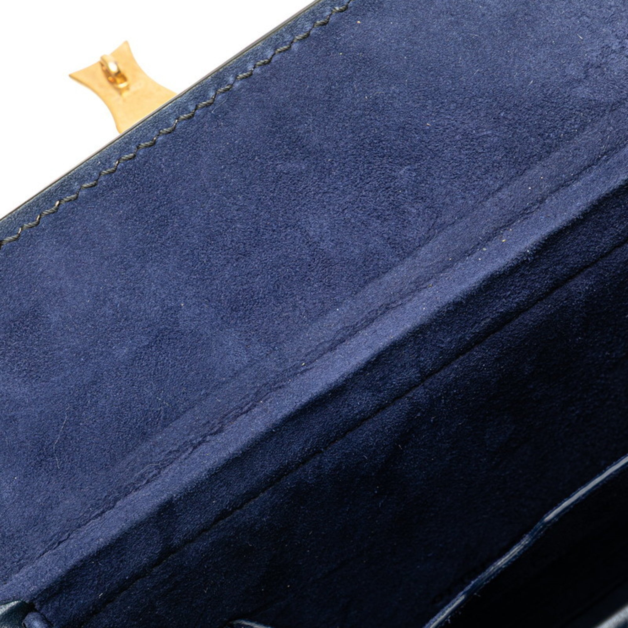 Christian Dior Navy Leather Shoulder Bag (Pre-Owned)