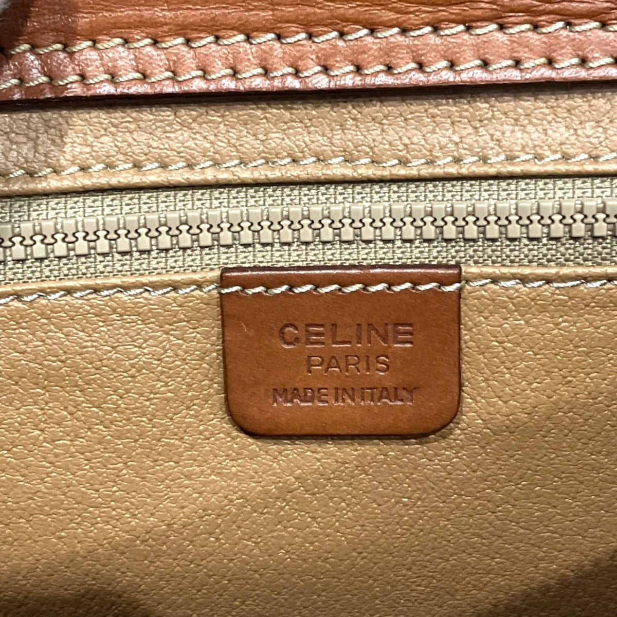 Celine Brown Leather Pvc Shoulder Bag (Pre-Owned)