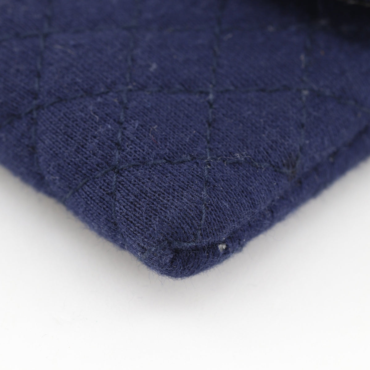 Chanel Navy Cotton Pouch (Pre-Owned)