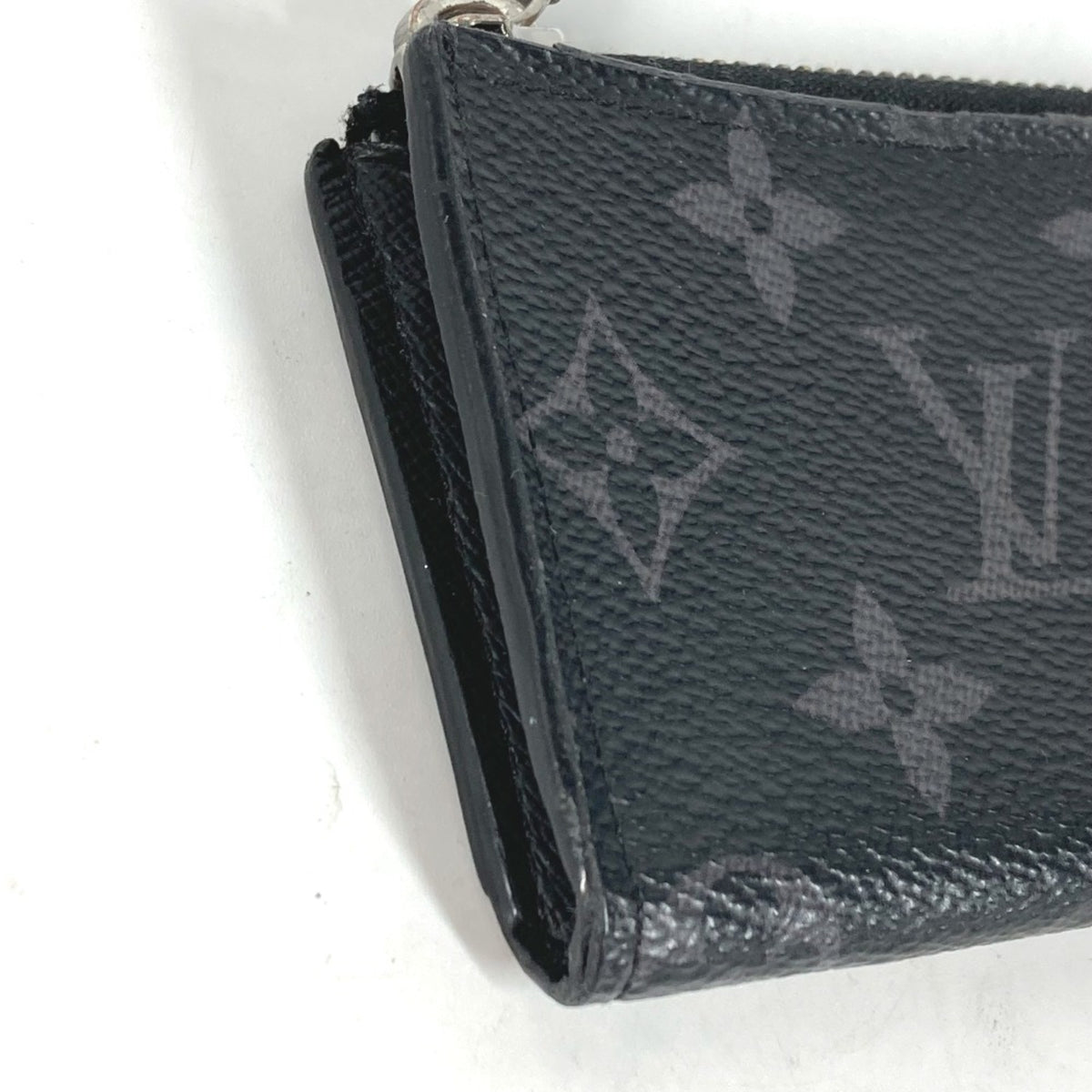 Louis Vuitton Black Monogram Eclipse Monogram Eclipse Coin Purse/Coin Case (Pre-Owned)