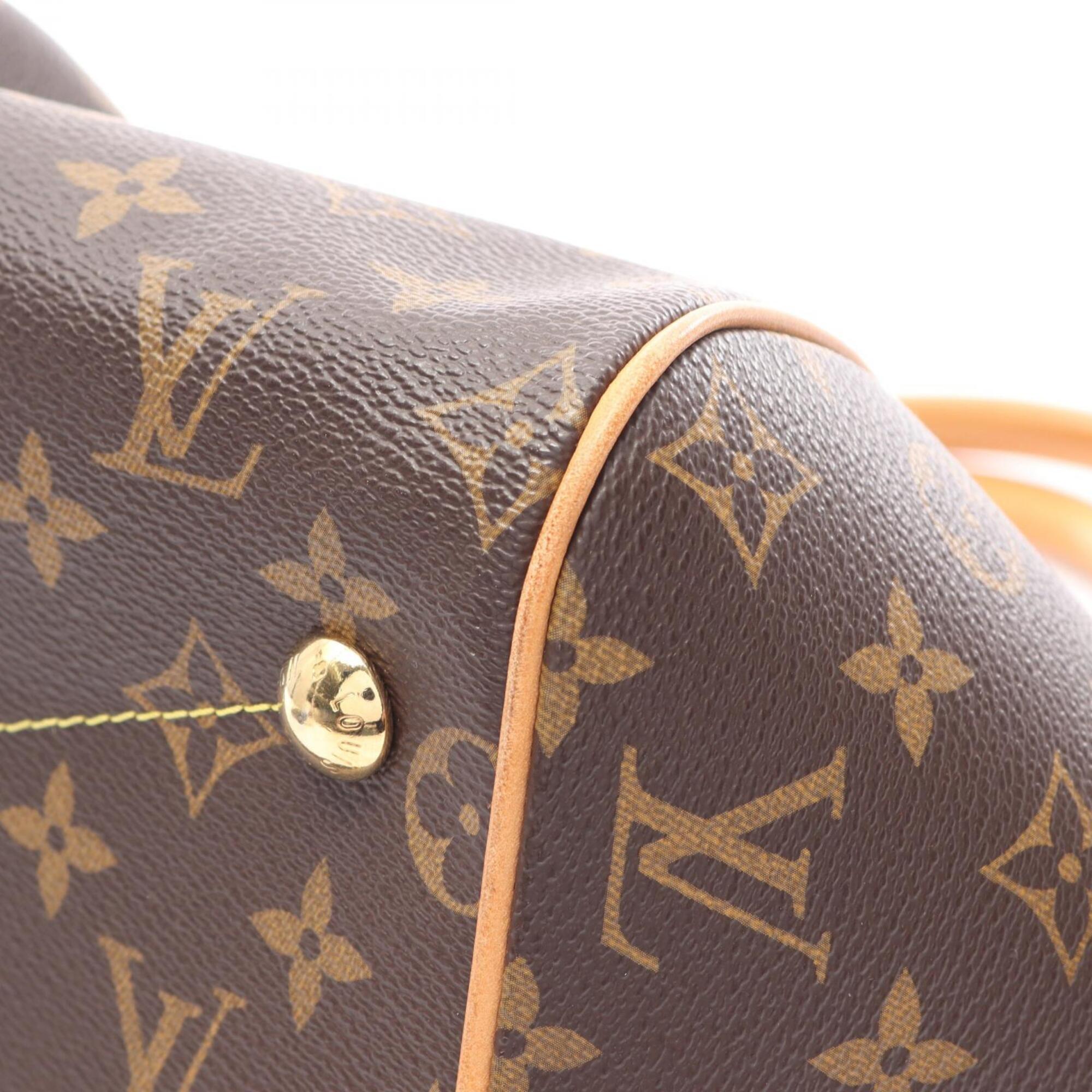 Louis Vuitton Brown Monogram Coated Canvas Leather Handbag (Pre-Owned)