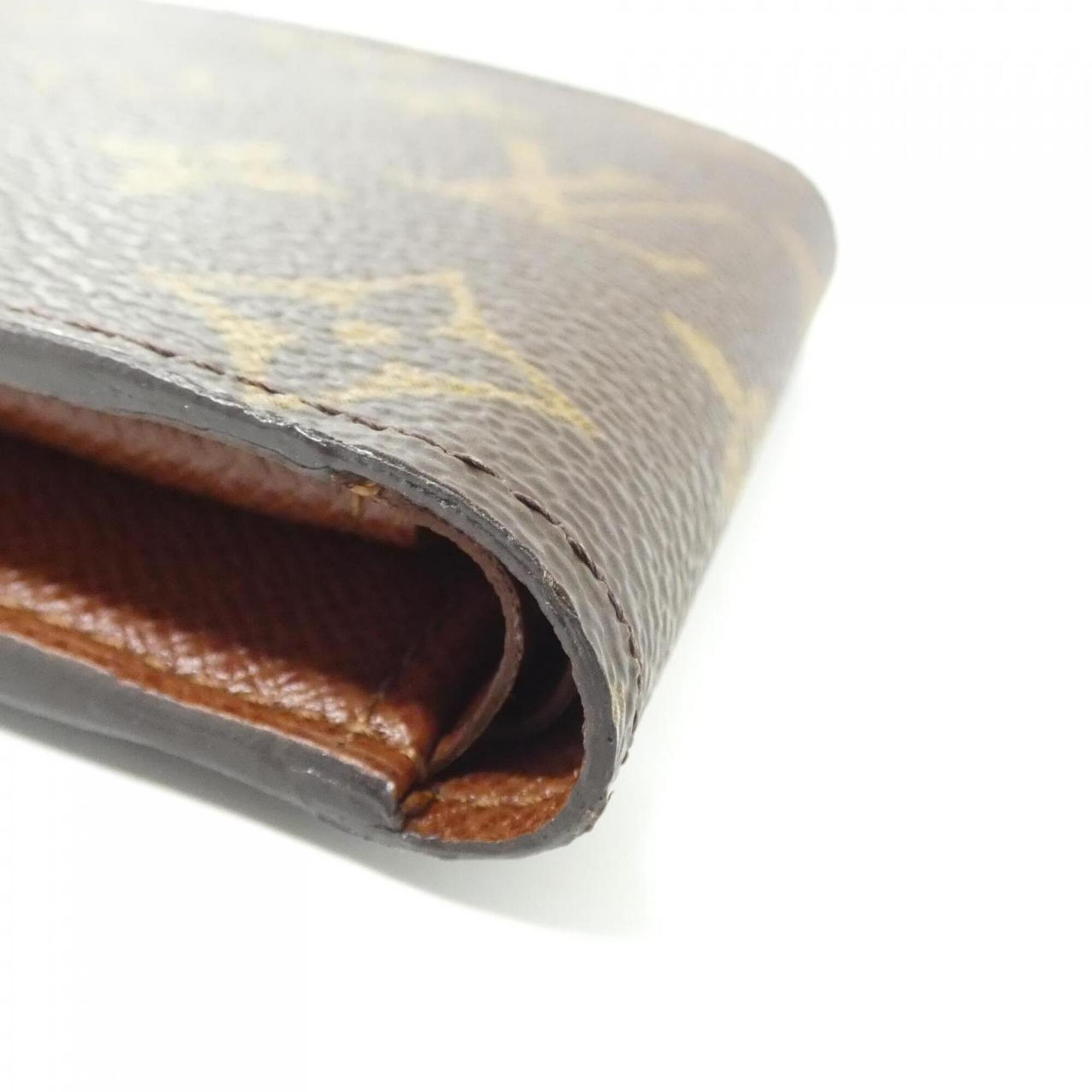 Louis Vuitton Marron Coated Canvas Wallet (Bi-Fold) (Pre-Owned)