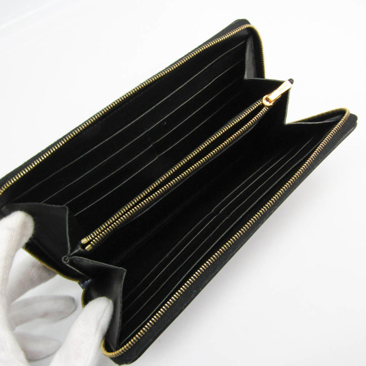 Celine Navy Leather Long Wallet (Bi-Fold) (Pre-Owned)