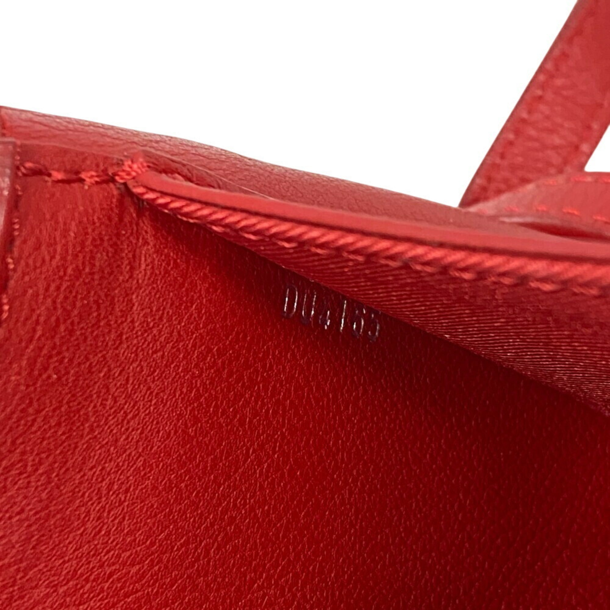 Louis Vuitton Red Color Leather Shoulder Bag (Pre-Owned)