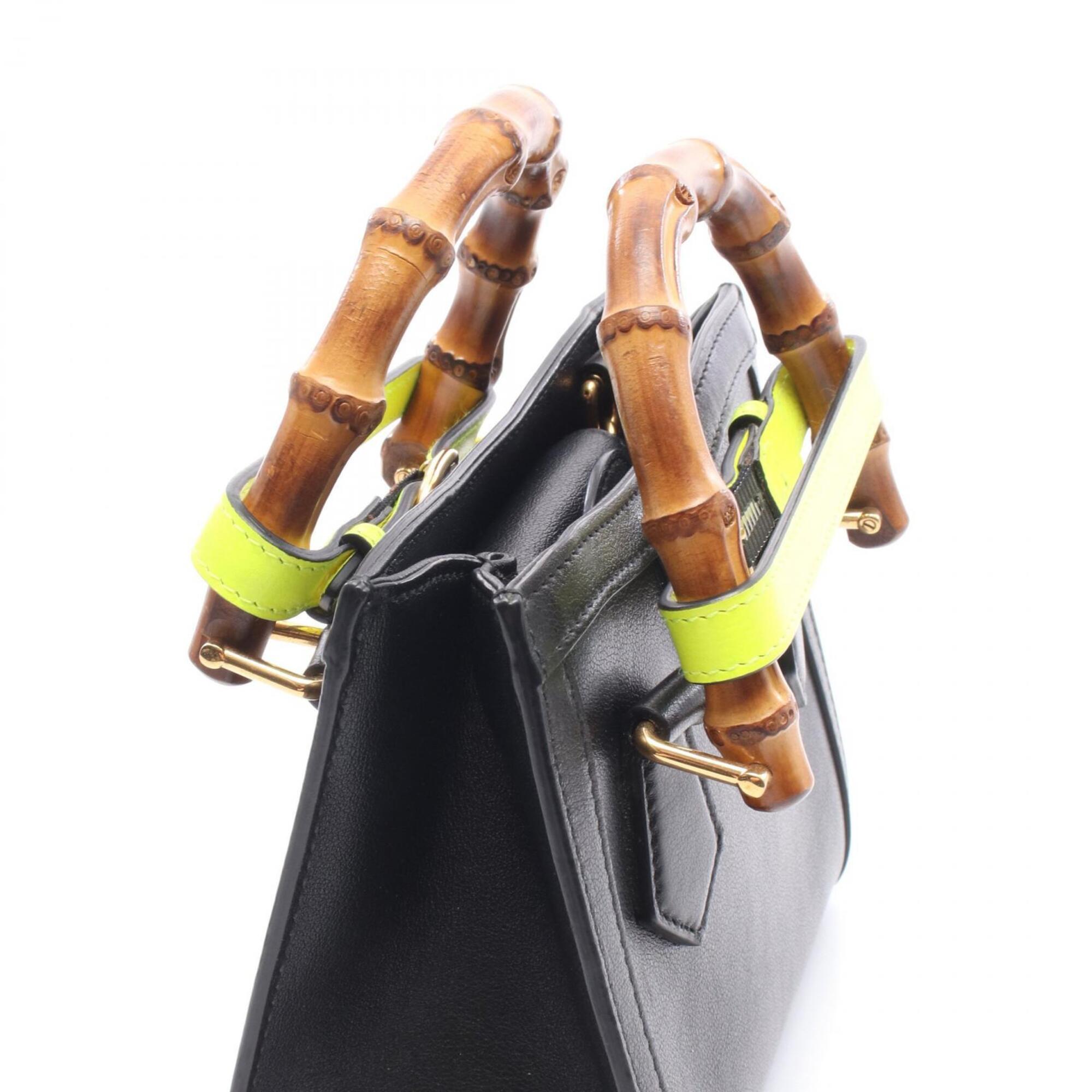 Gucci Black Leather Handbag (Pre-Owned)