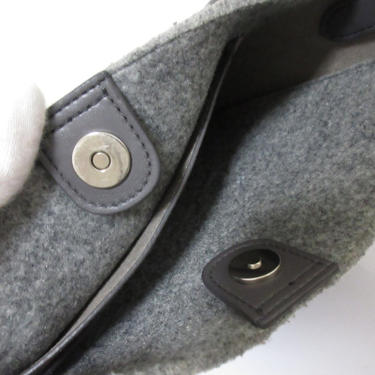 Stella Mccartney Gray Elastane Shoulder Bag (Pre-Owned)