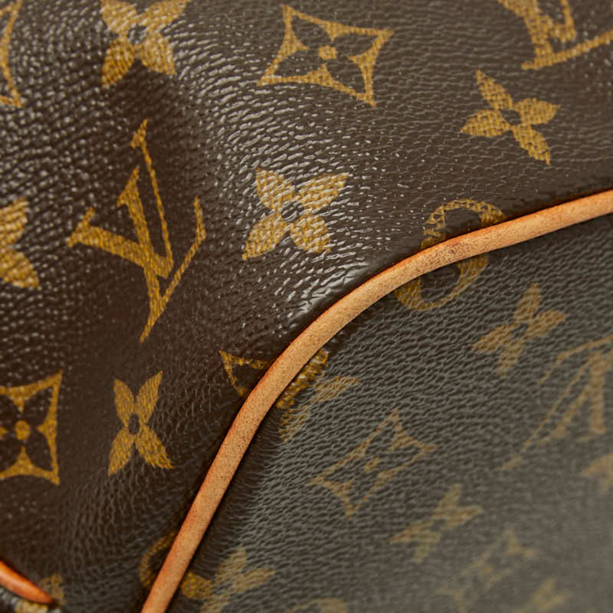 Louis Vuitton Black Brown Pvc Leather Handbag (Pre-Owned)